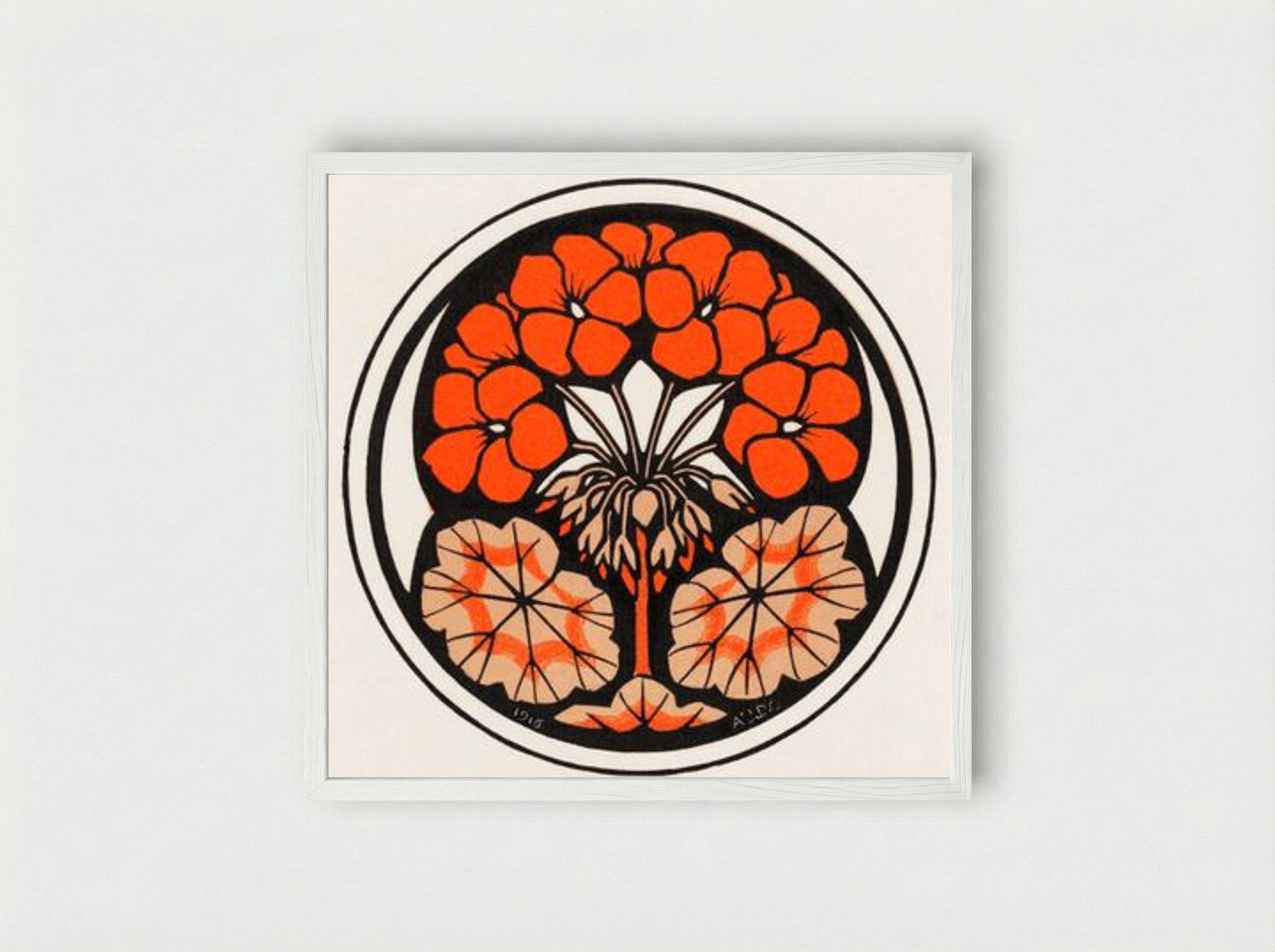 East Indian Cherry - Julie de Graag - Framed Print White