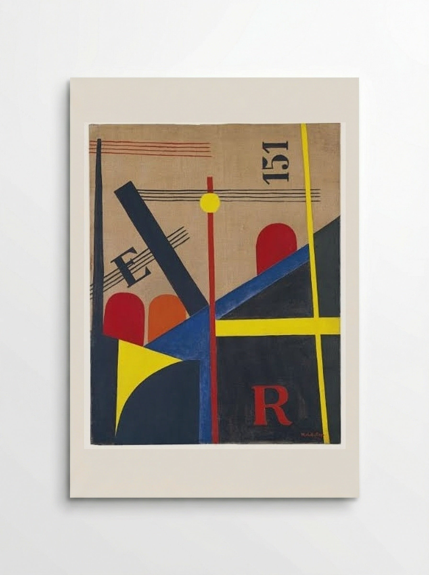 Large Painting of the Railroad - László Moholy-Nagy - Poster