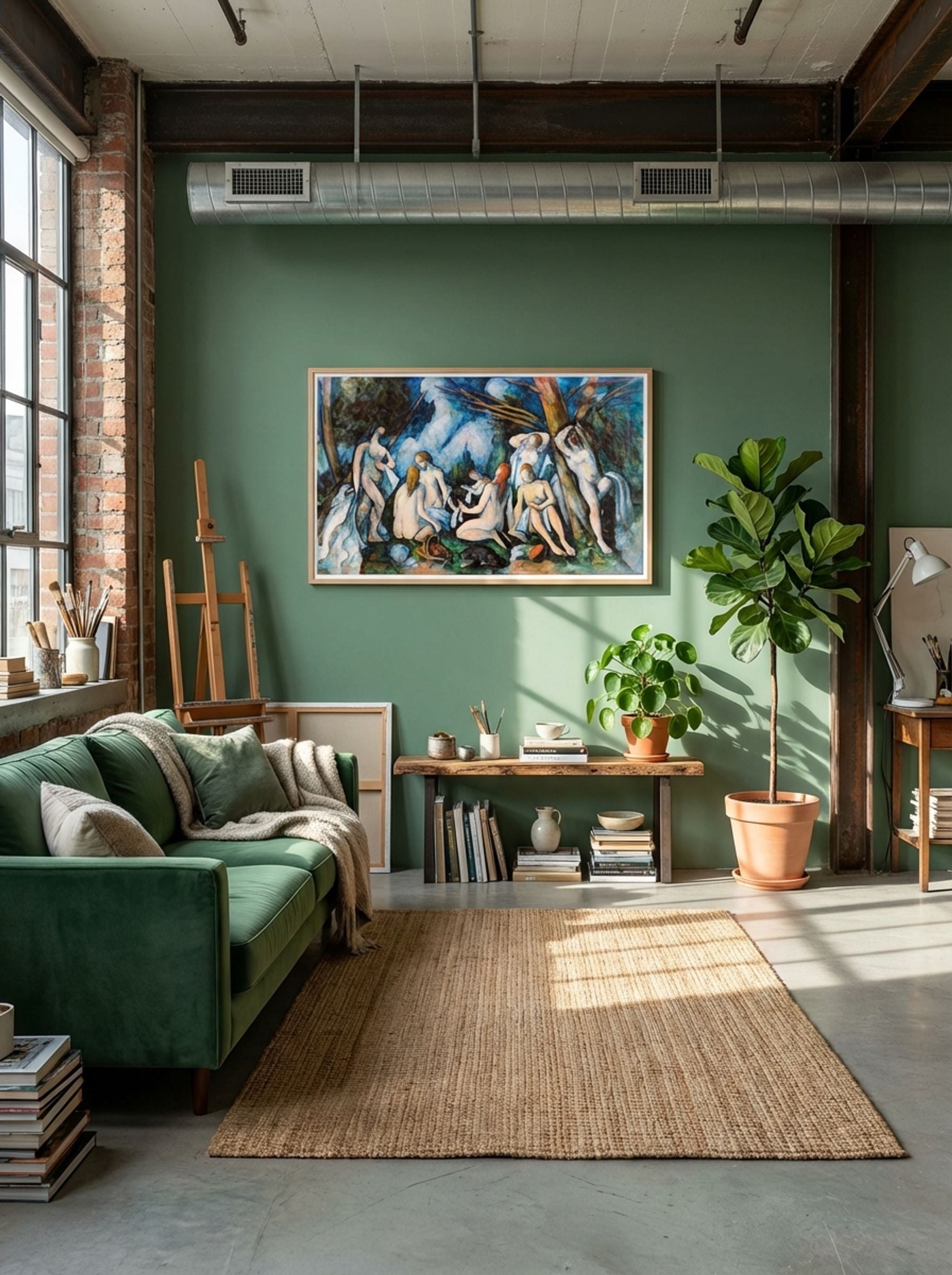 The Large Bathers (Les Grandes Baigneuses) - Paul Cézanne - Lifestyle