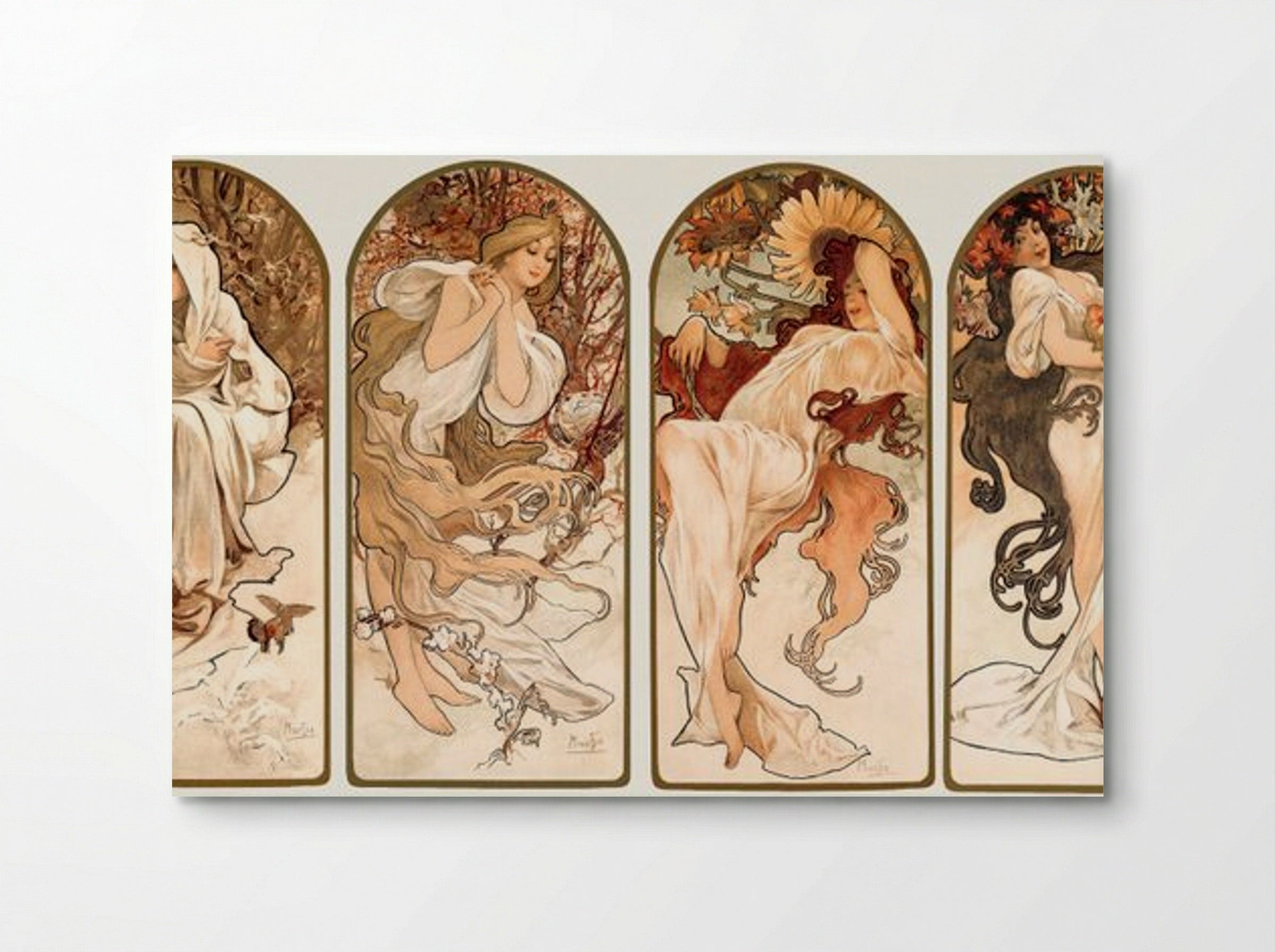 The Seasons - Alphonse Mucha - Poster