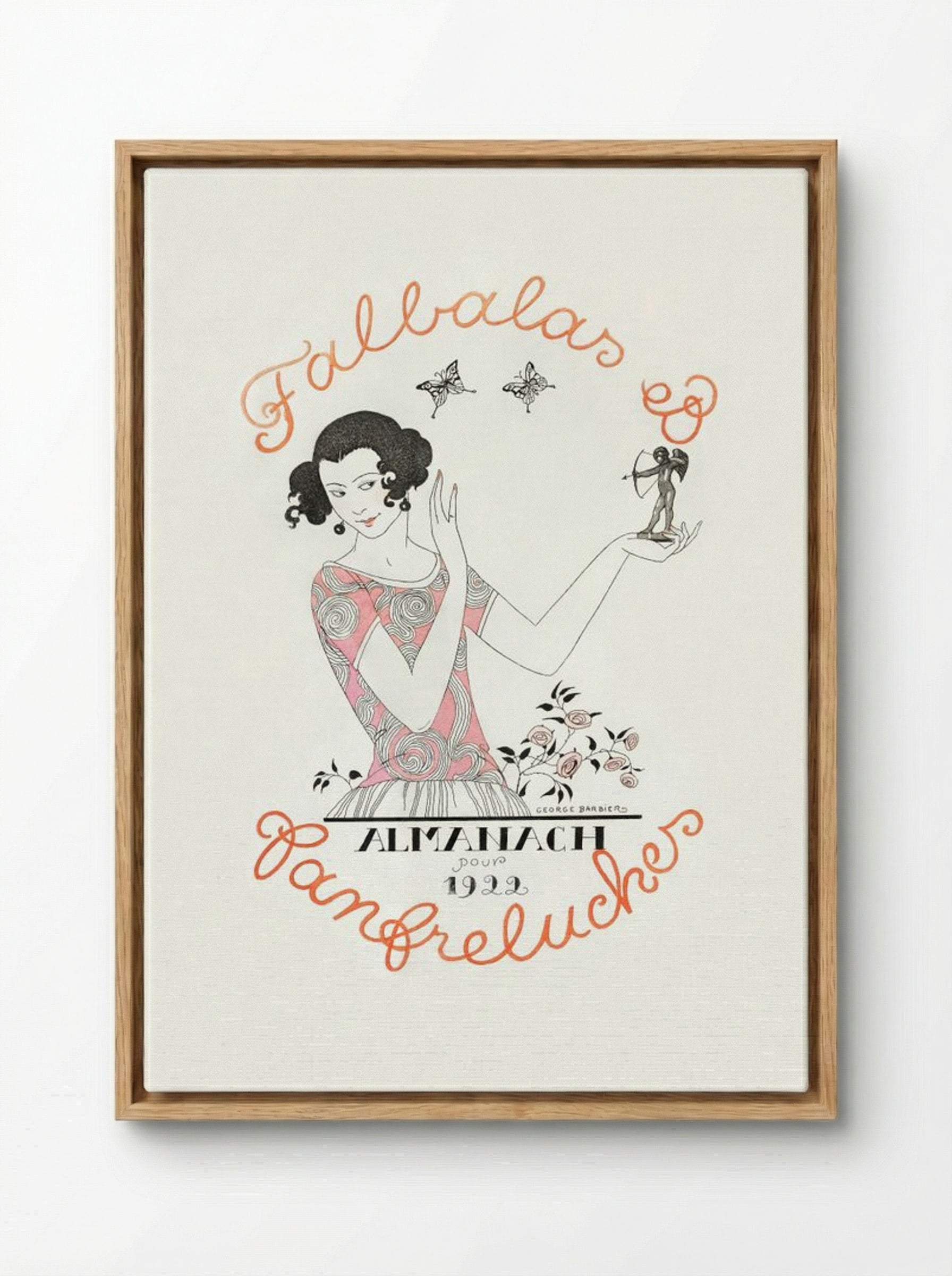 Almanach des Modes - George Barbier - Framed Canvas Wood