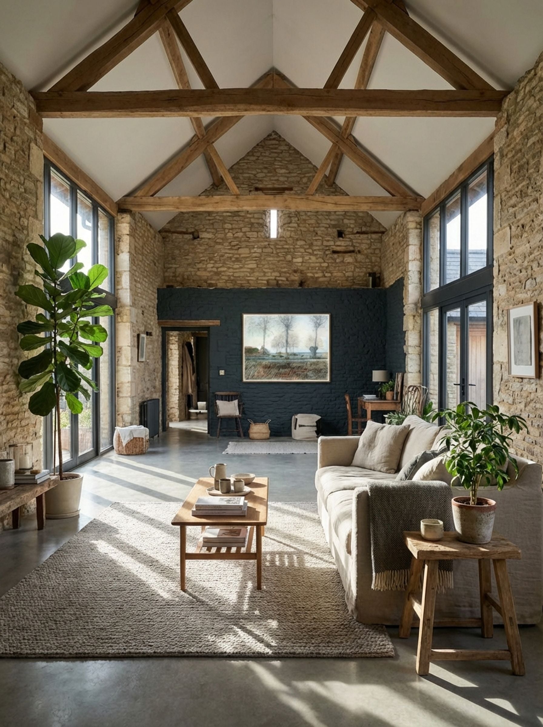 Farm Setting, Three Tall Trees in the Foreground - Piet Mondrian - Lifestyle