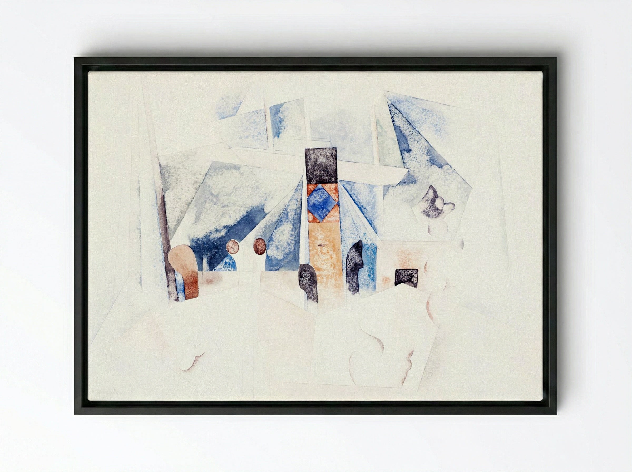 Bermuda Landscape No. 1 - Charles Demuth - Framed Canvas Black