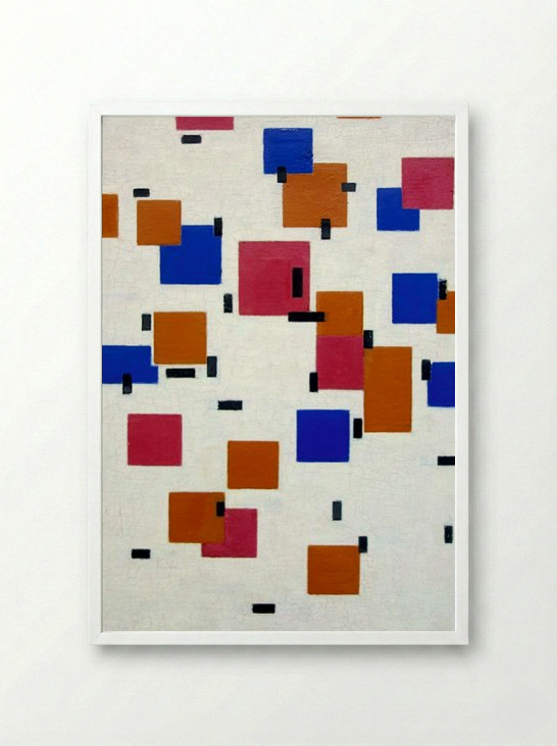 Composition in Colour A - Piet Mondrian - Framed Print White