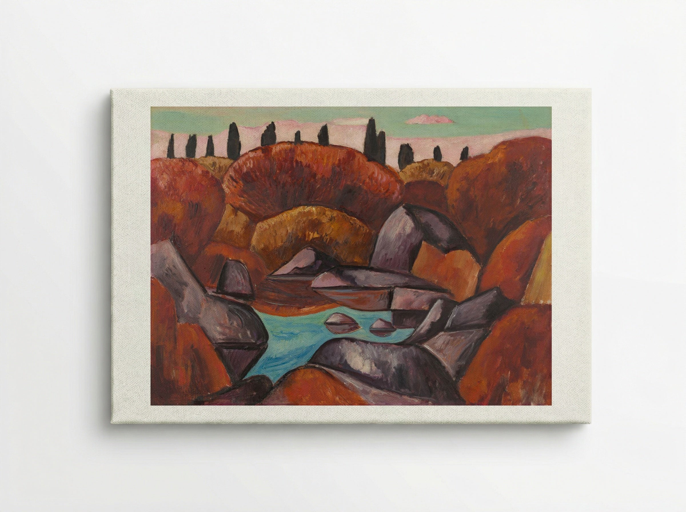 Flaming Pool, Dogtown - Marsden Hartley - Canvas