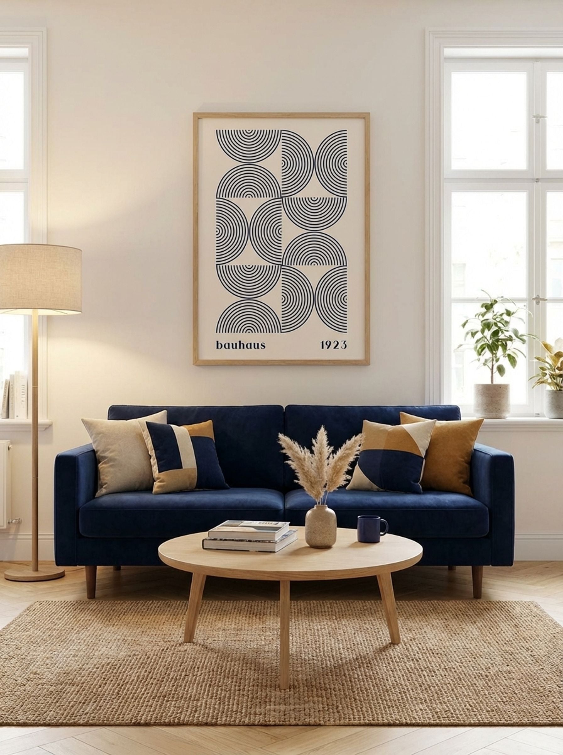 Bauhaus Navy Half-Circles 1923 - Lifestyle