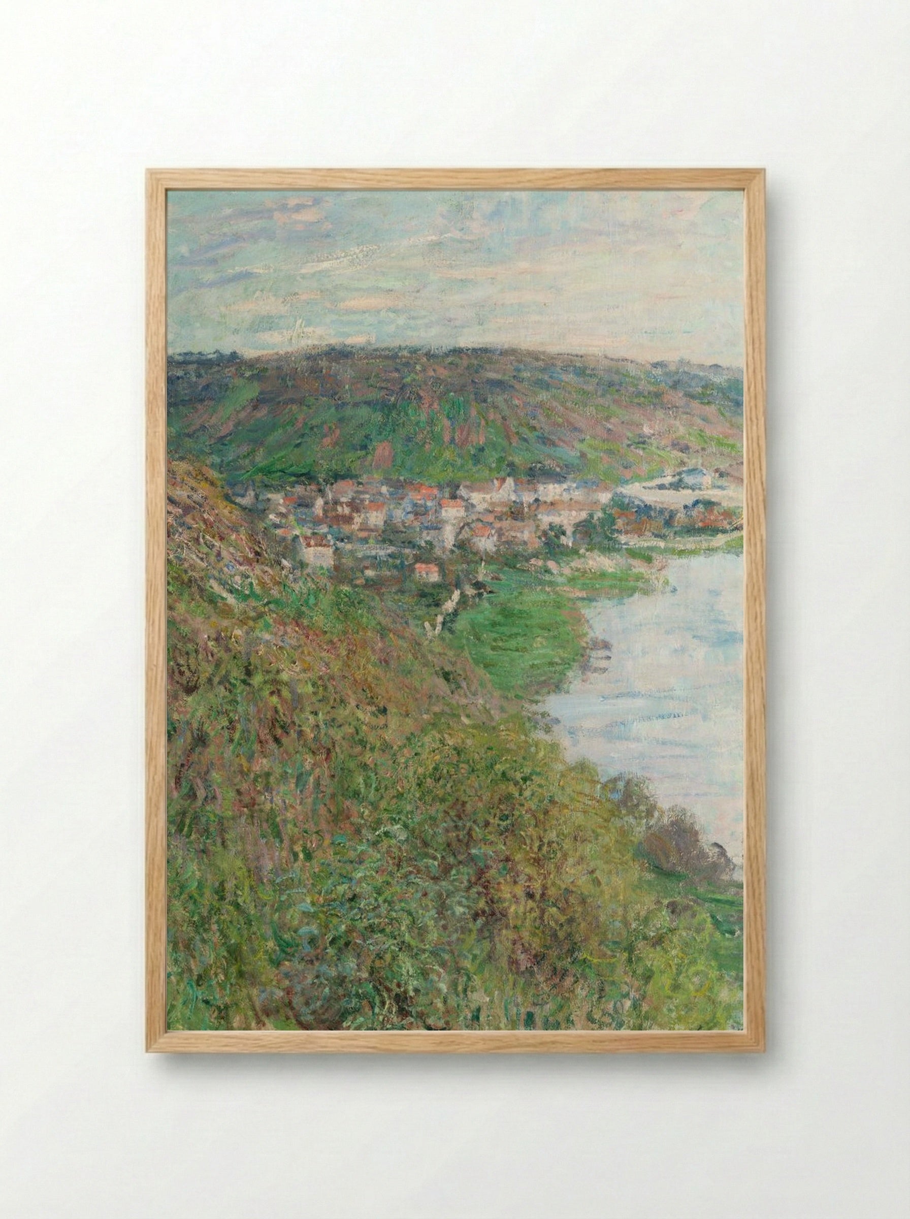 View of Vétheuil - Claude Monet - Framed Print Wood