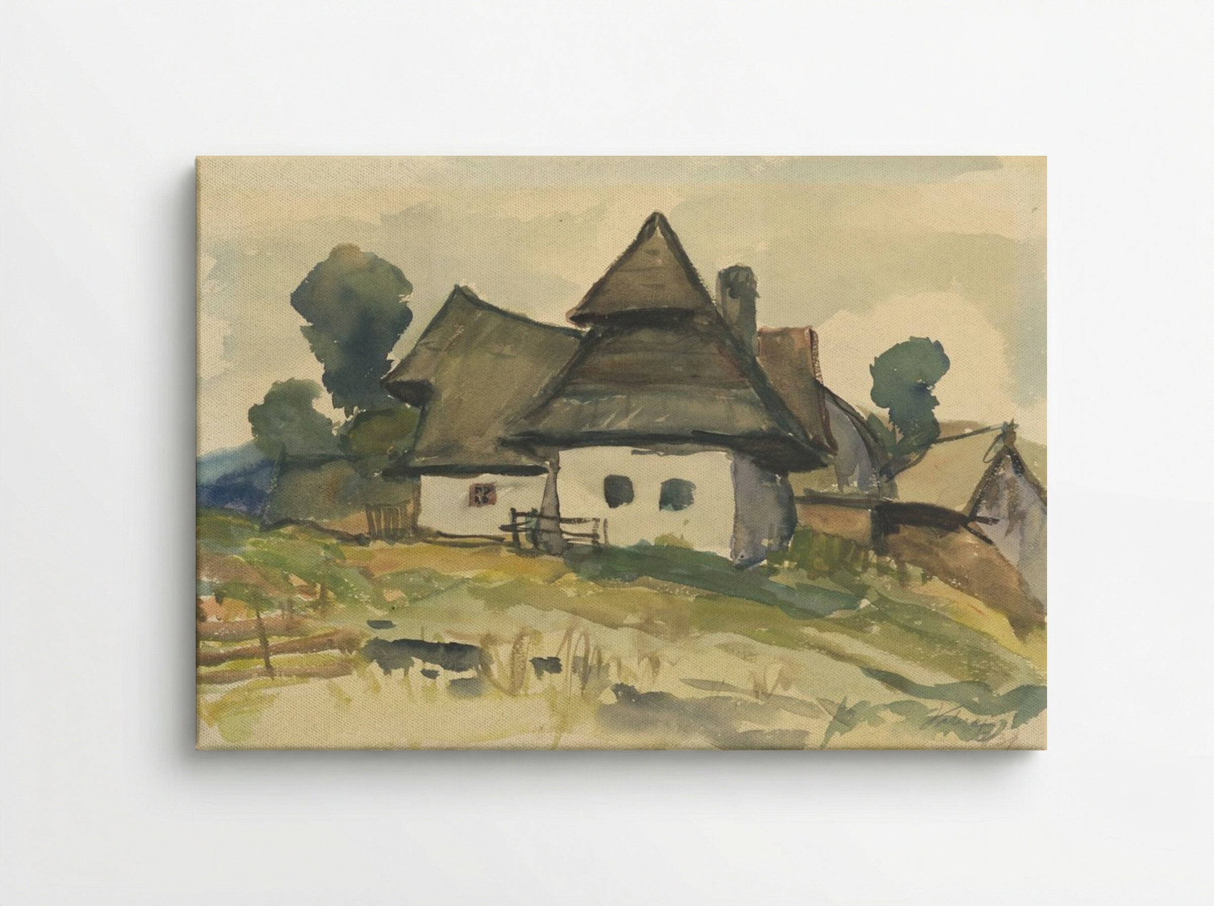 Village Motif - Zolo Palugyay - Canvas