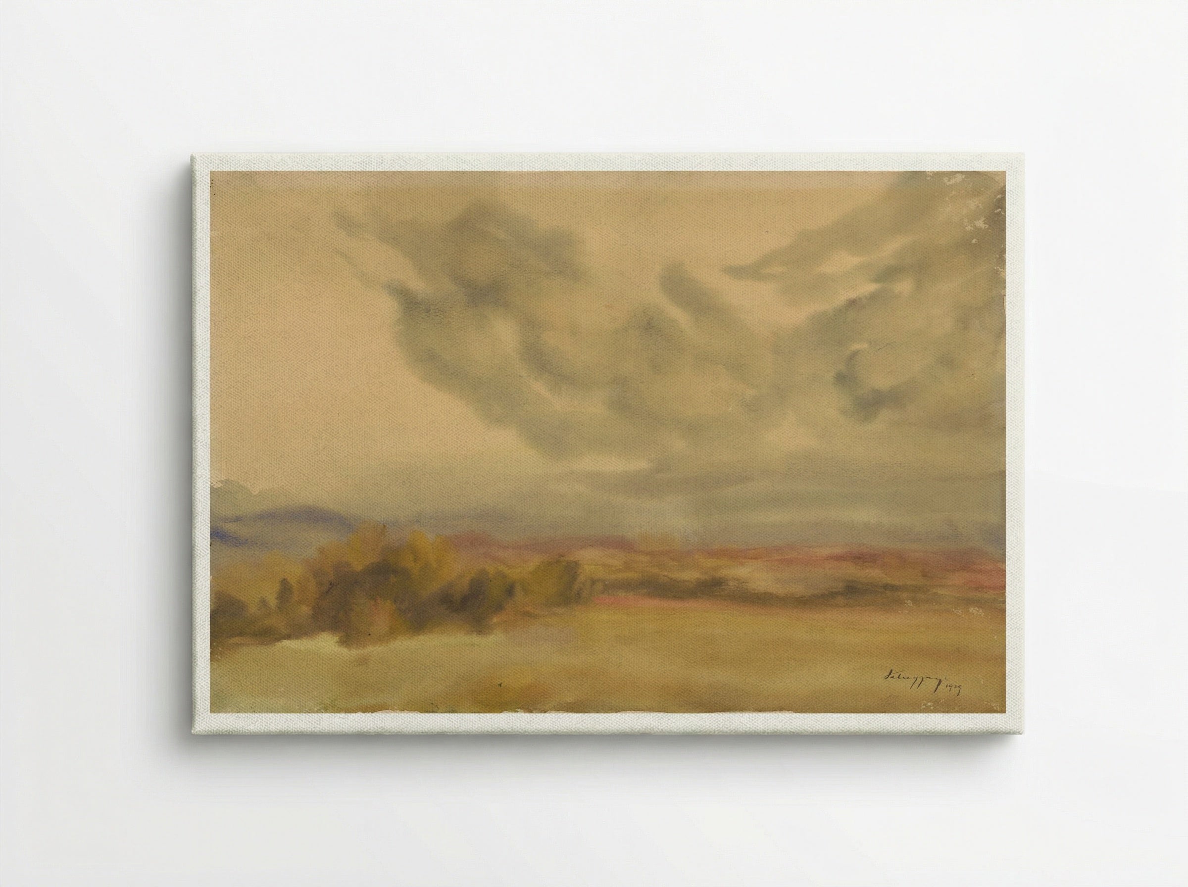 Clouds Over a Plain - Zolo Palugyay - Canvas