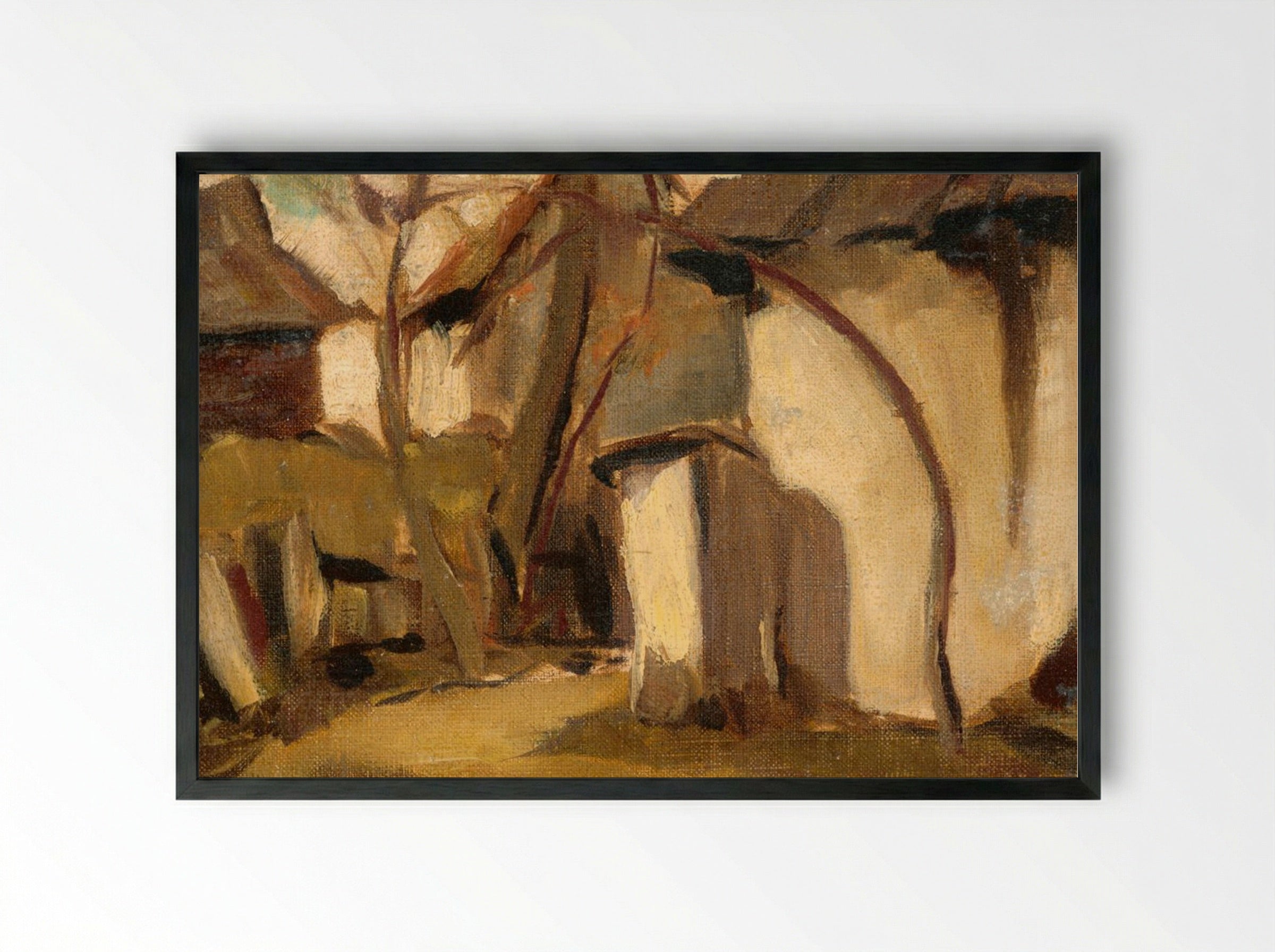 Village Yard - Zolo Palugyay - Framed Print Black