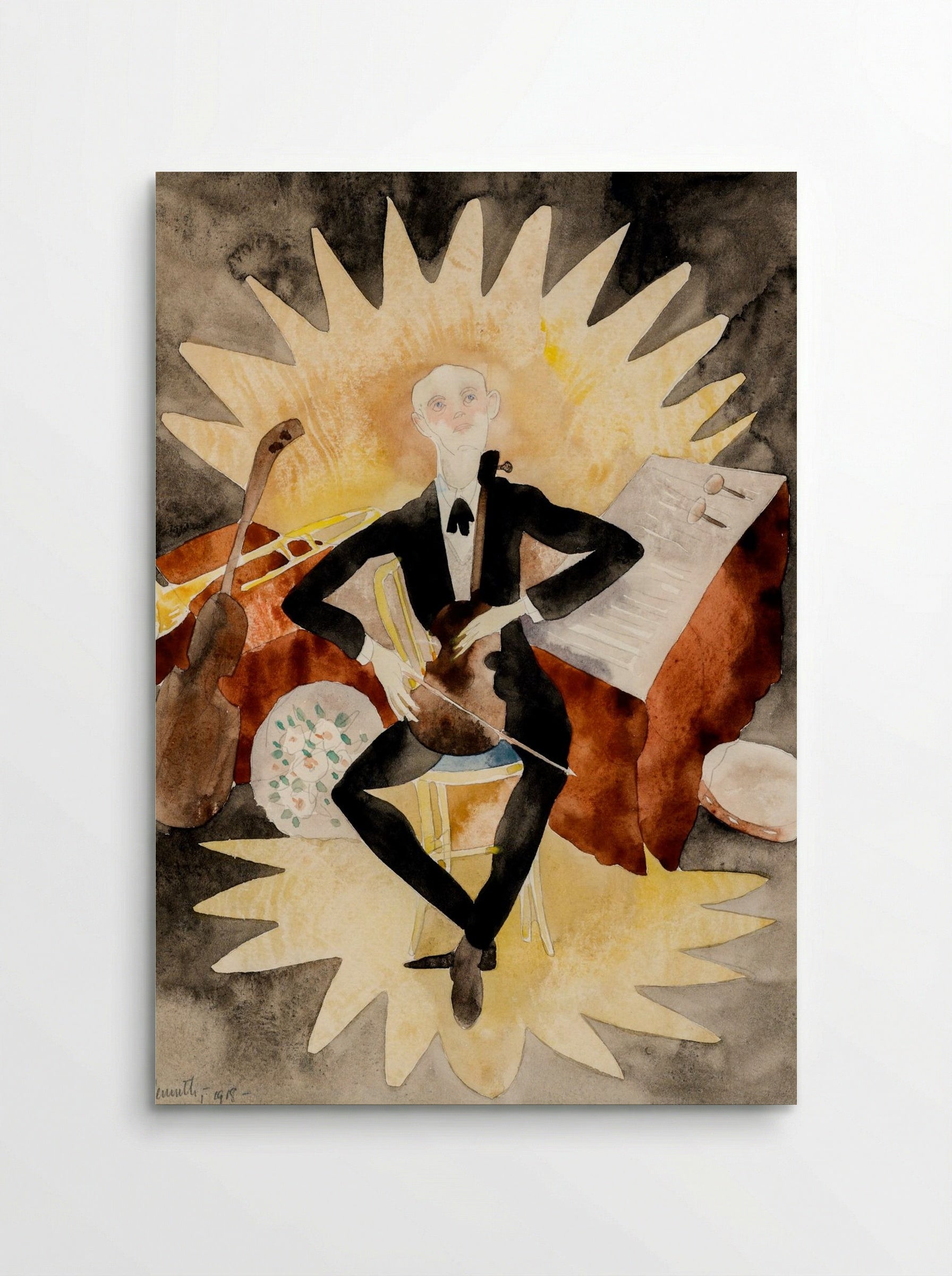 The Musician - Charles Demuth - Poster