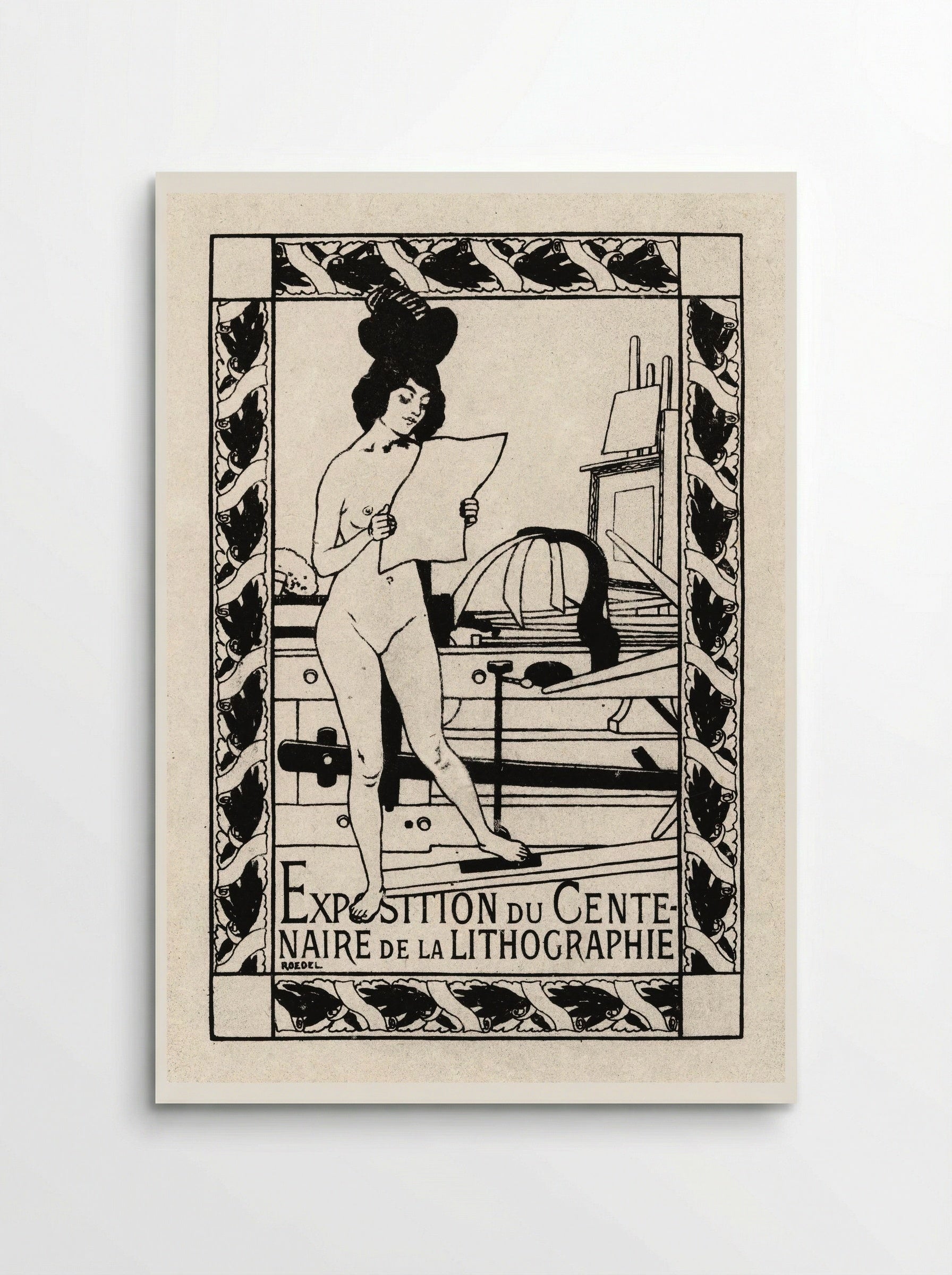 Exposition du Centenaire de la Lithographie - Auguste Roedel - Poster