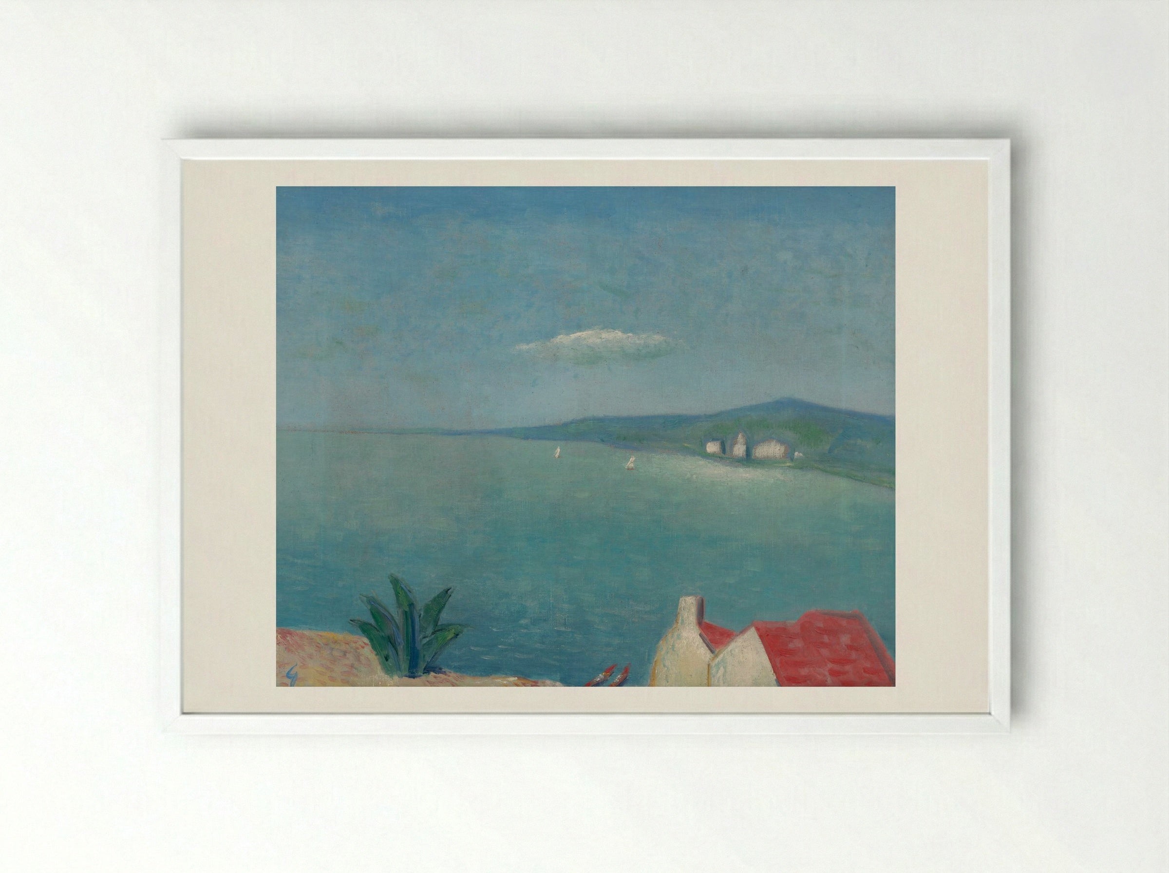 The Adriatic - Mikuláš Galanda - Framed Print White
