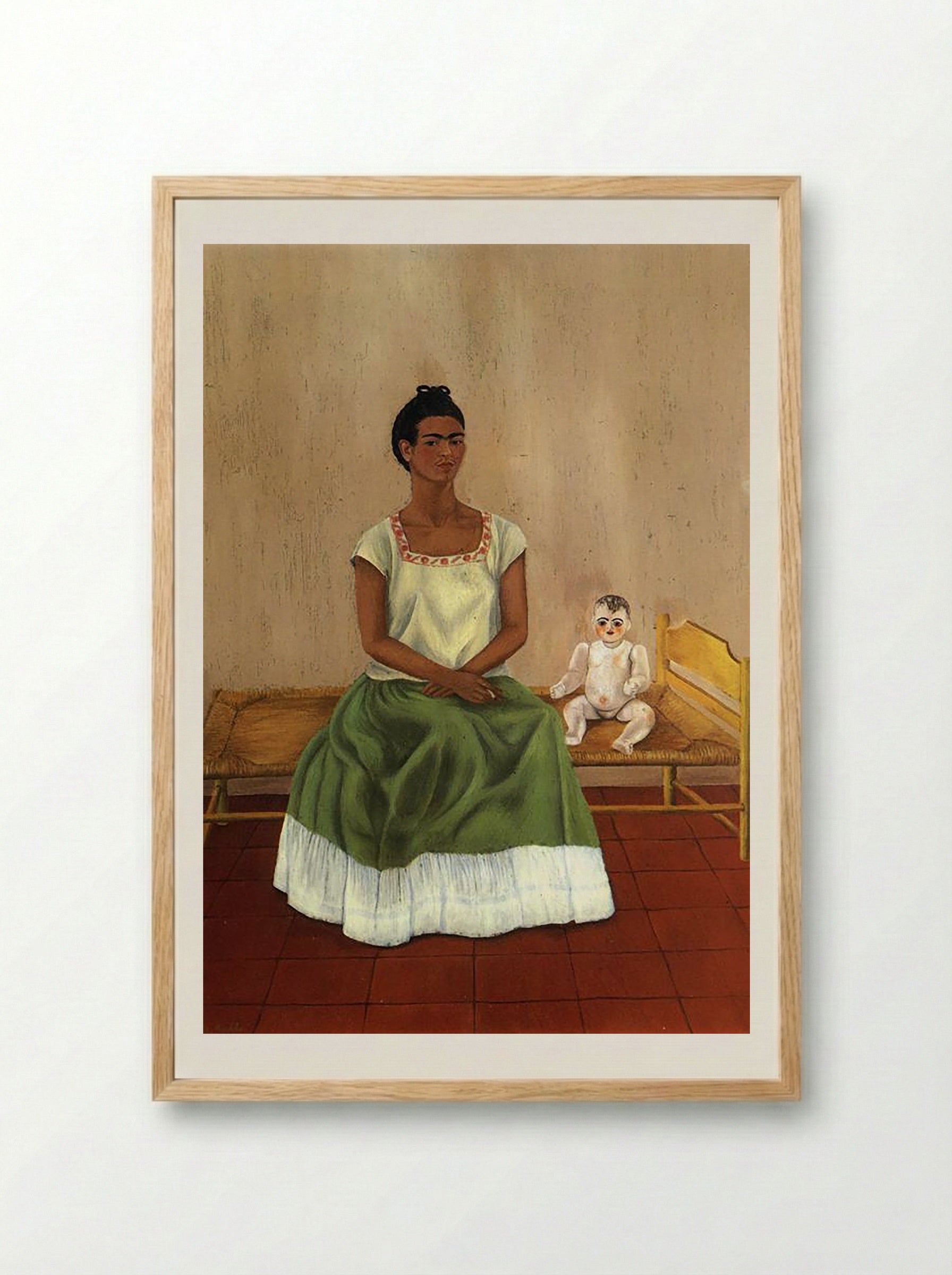 Me and My Doll - Frida Kahlo - Framed Print Wood