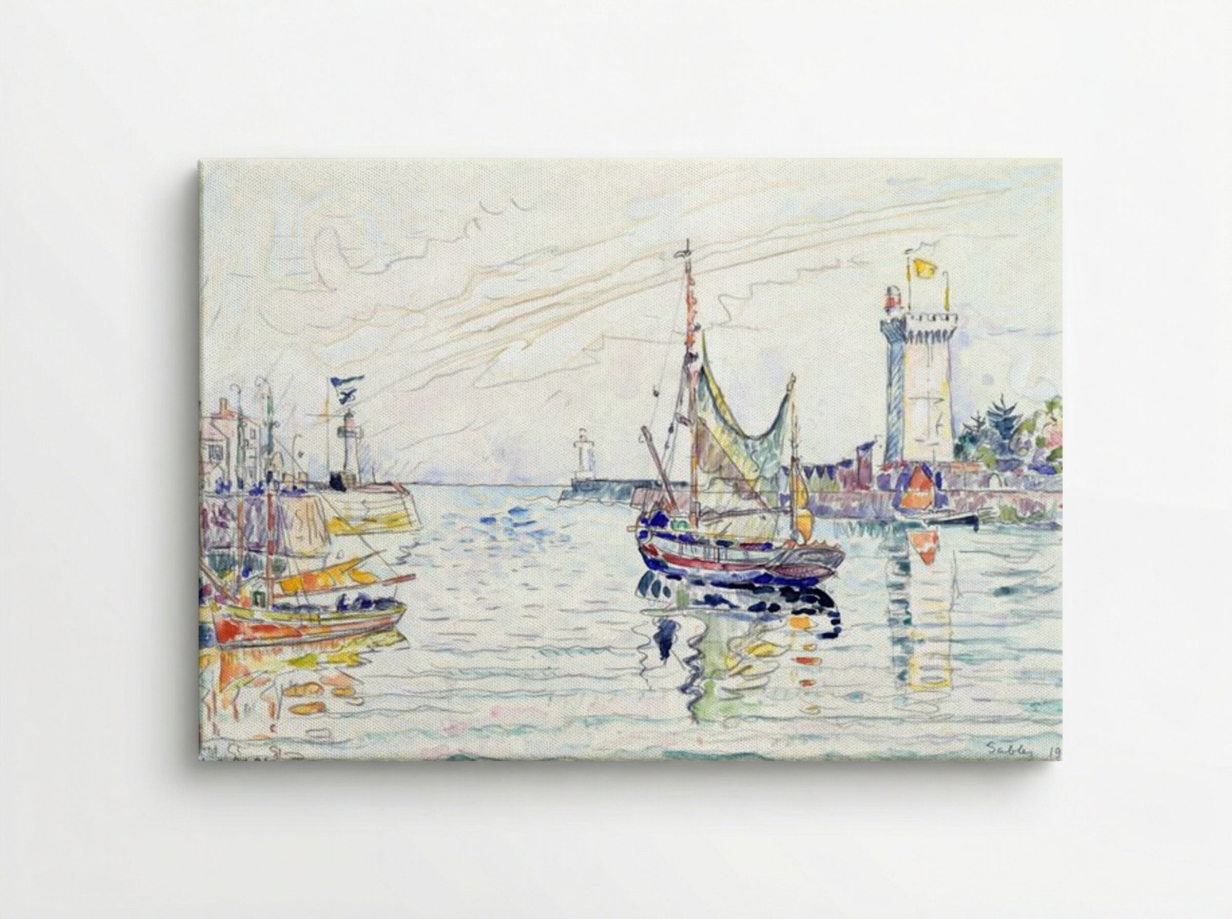 View of Les Sables d'Olonne - Paul Signac - Canvas
