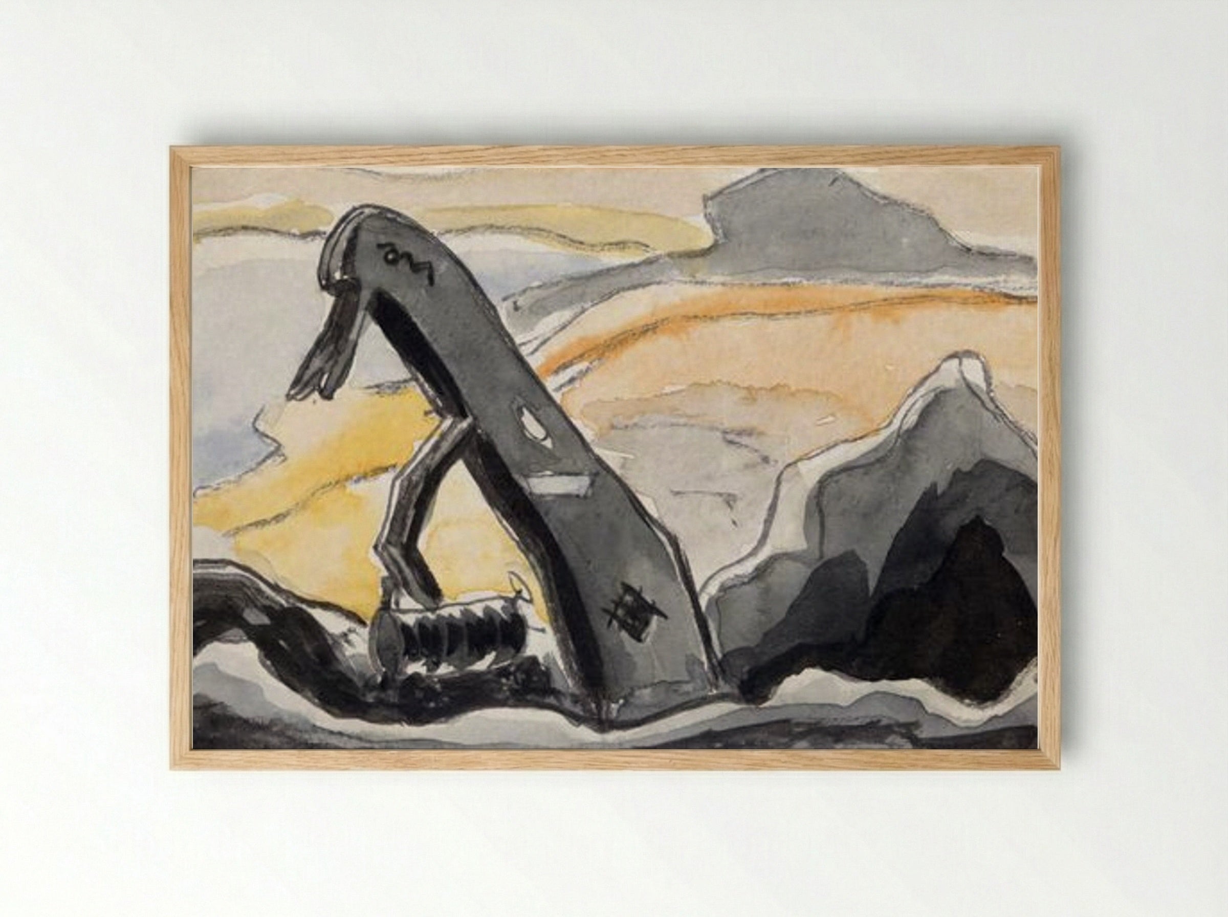 Steam Shovel, Port Washington - Arthur Dove - Framed Print Wood