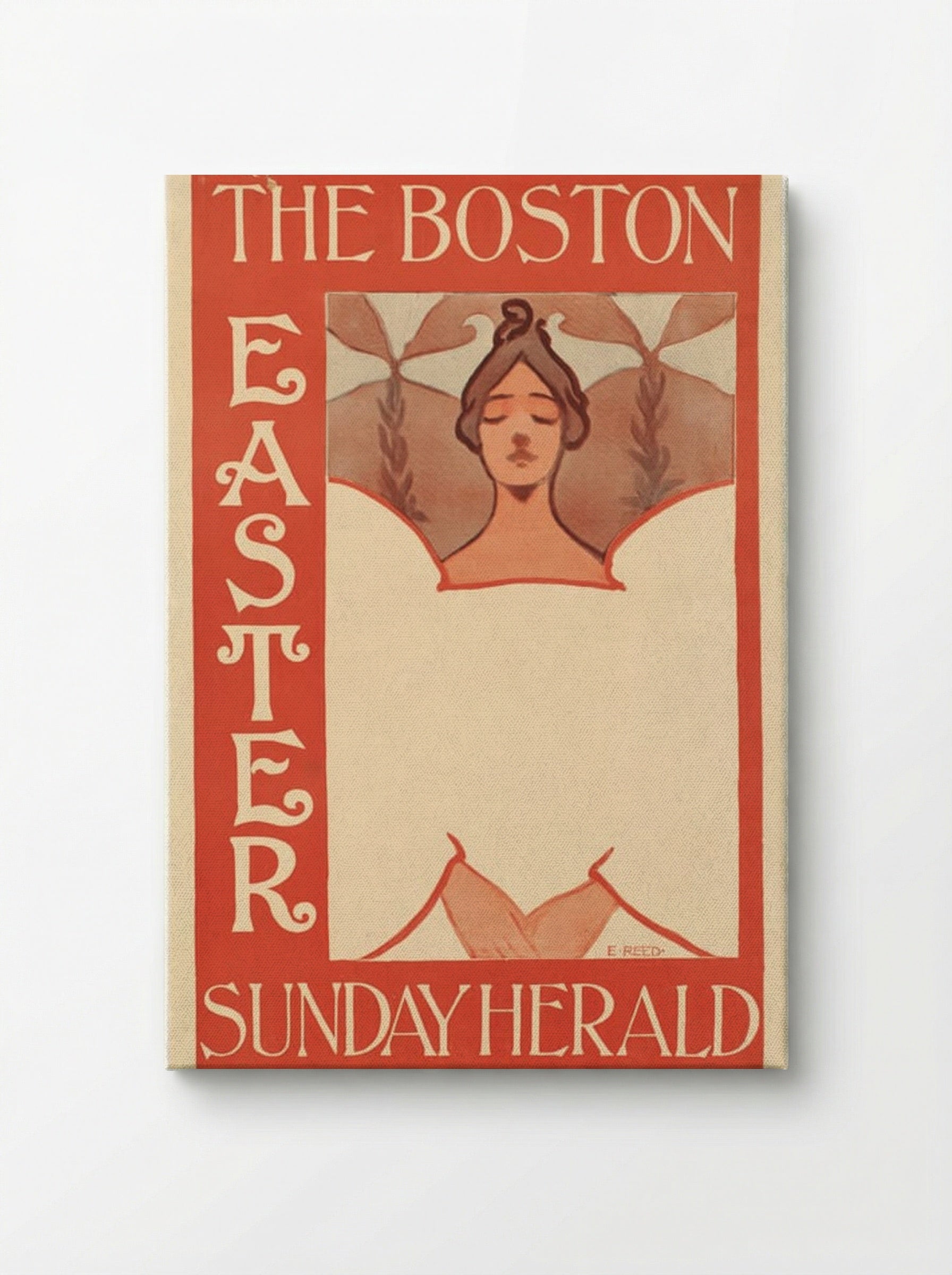 The Boston Sunday Herald, Easter Illustration - Ethel Reed - Canvas