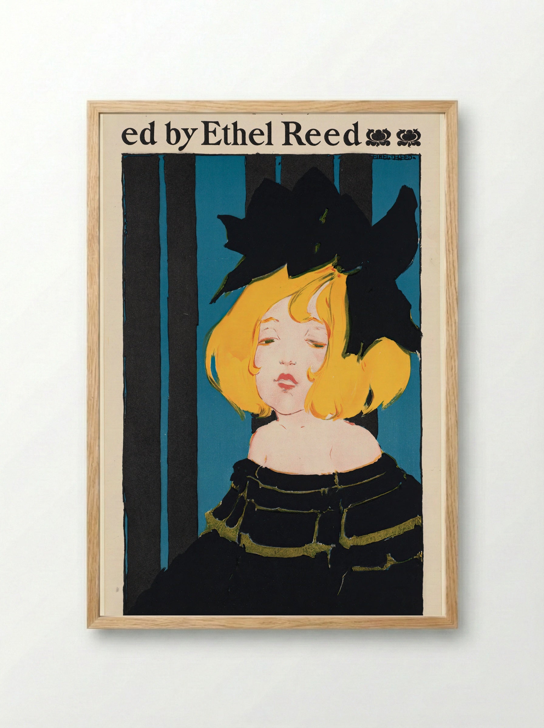 In Childhood's Country (Poster) - Ethel Reed - Framed Print Wood