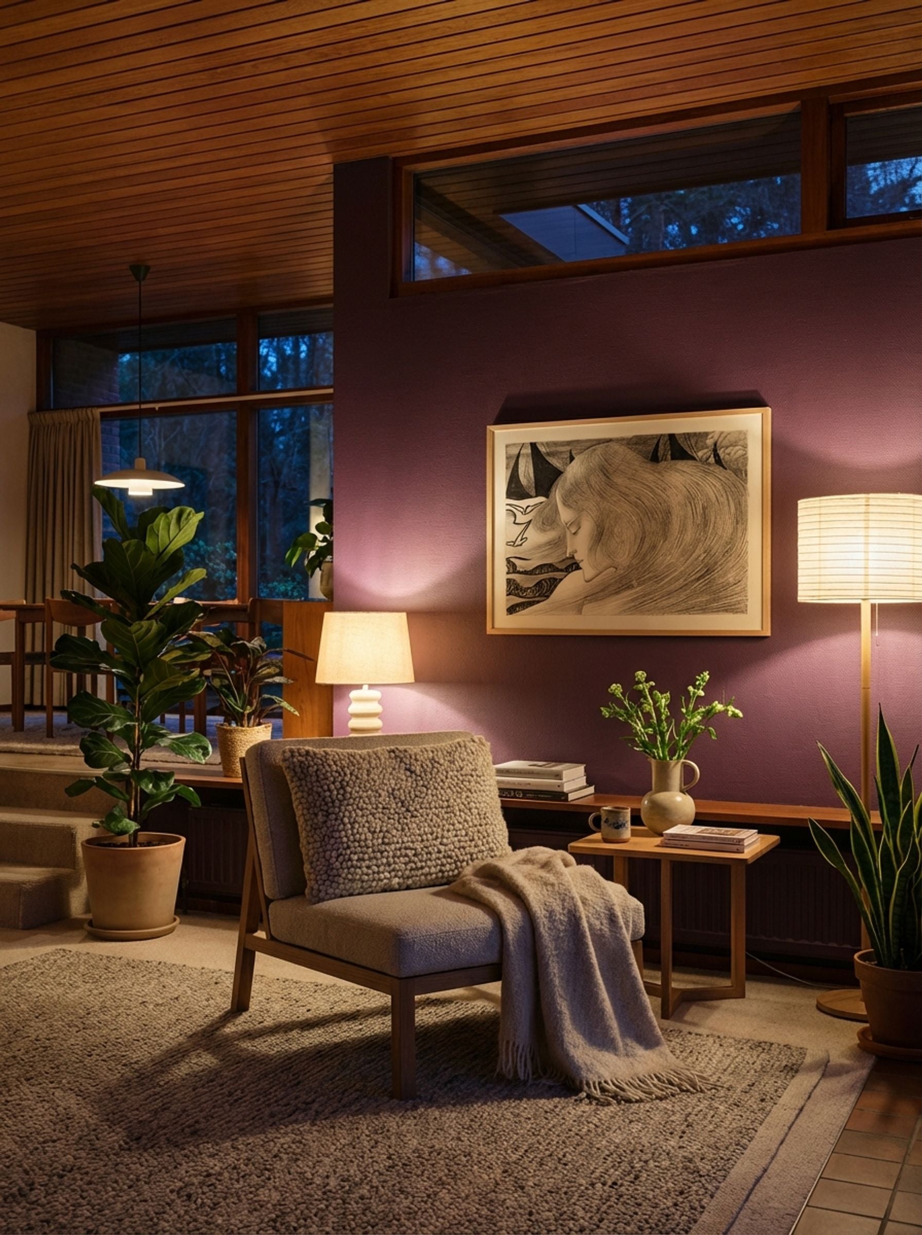 Young Woman with Wavy Hair in Front of a Sea with Ships - Jan Toorop - Lifestyle