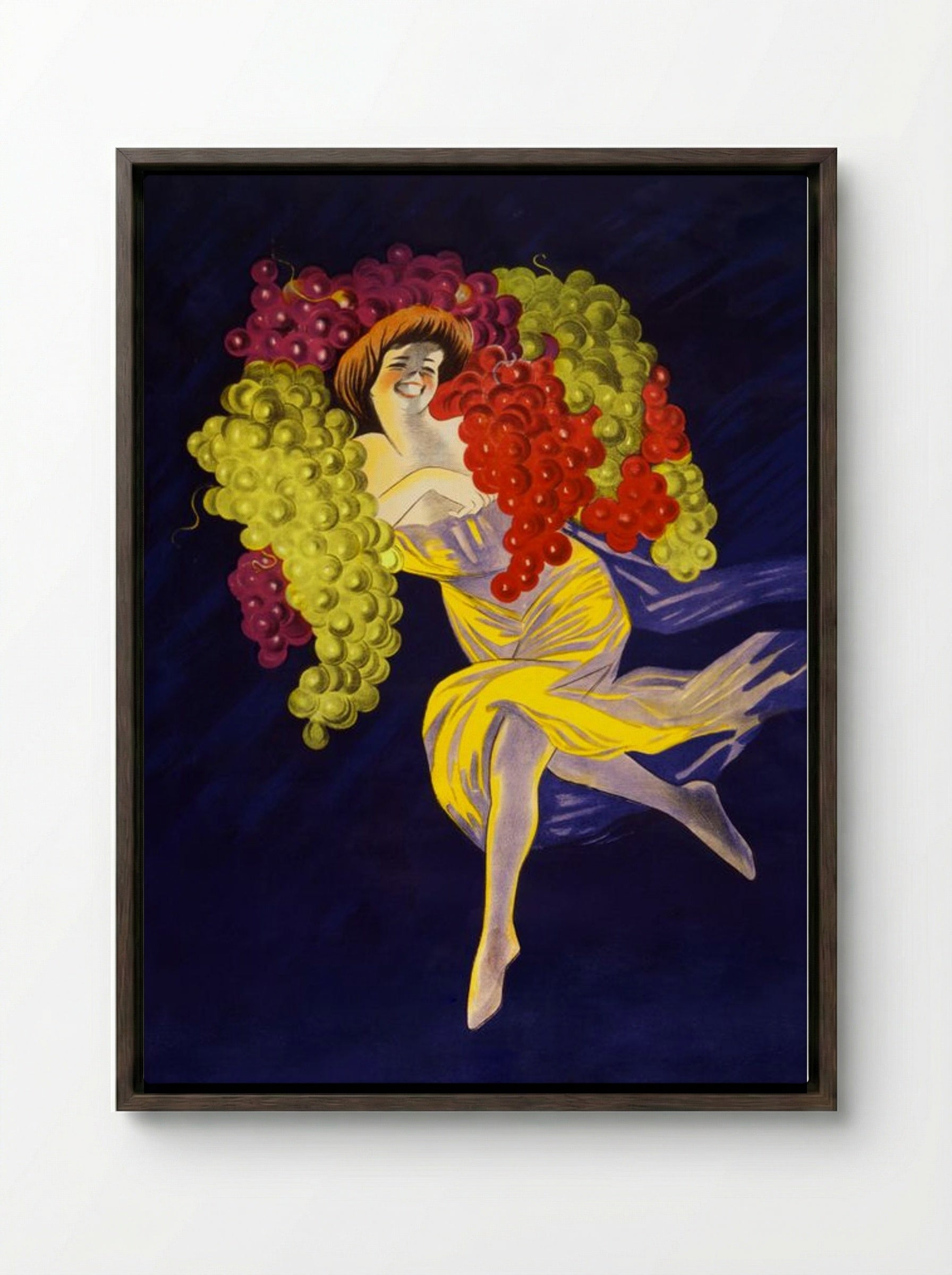 Cognac Gautier Frères (France, 1907) - Leonetto Cappiello - Framed Canvas Dark Wood