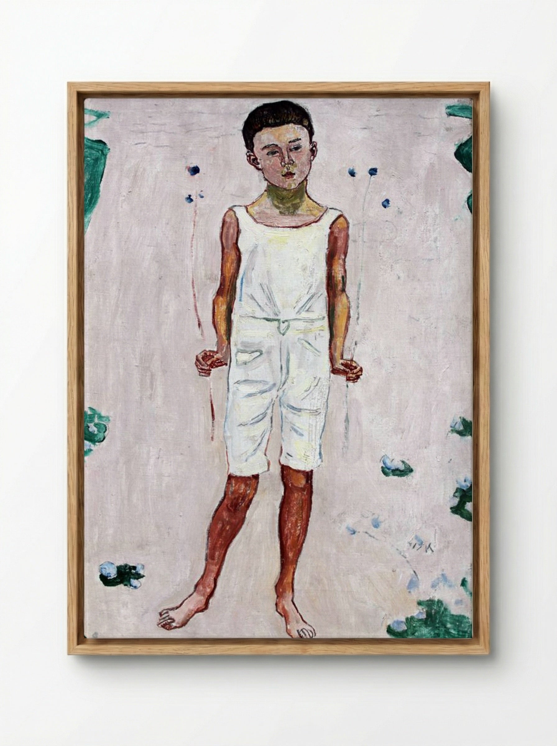 Childhood - Ferdinand Hodler - Framed Canvas Wood