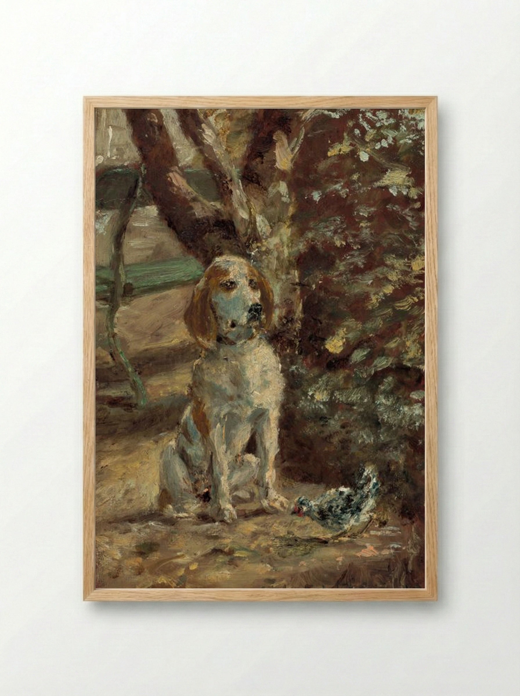 The Artist's Dog, Flèche - Henri de Toulouse-Lautrec - Framed Print Wood