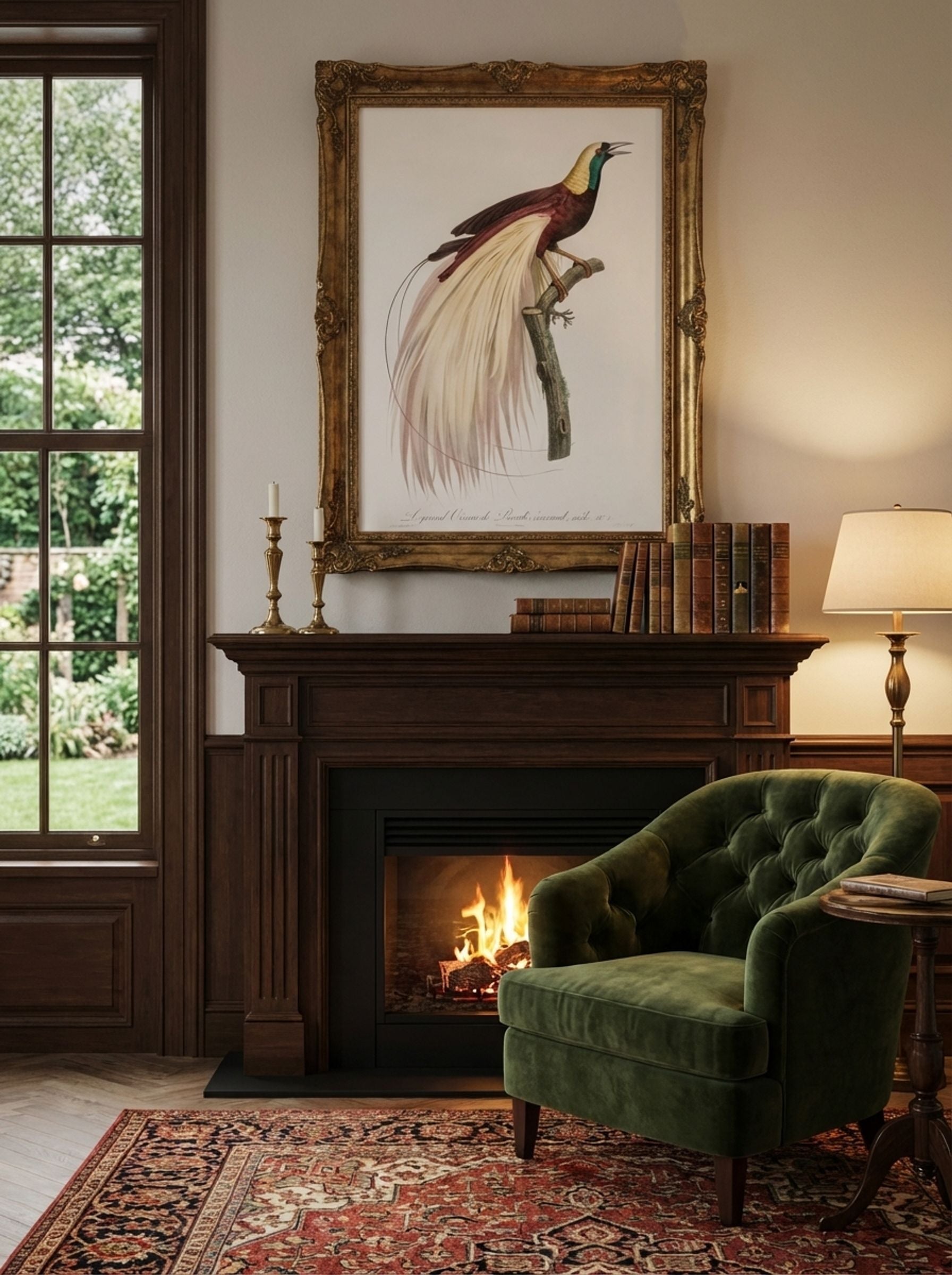 Emperor Bird-of-Paradise, Male - Jacques Barraband - Lifestyle