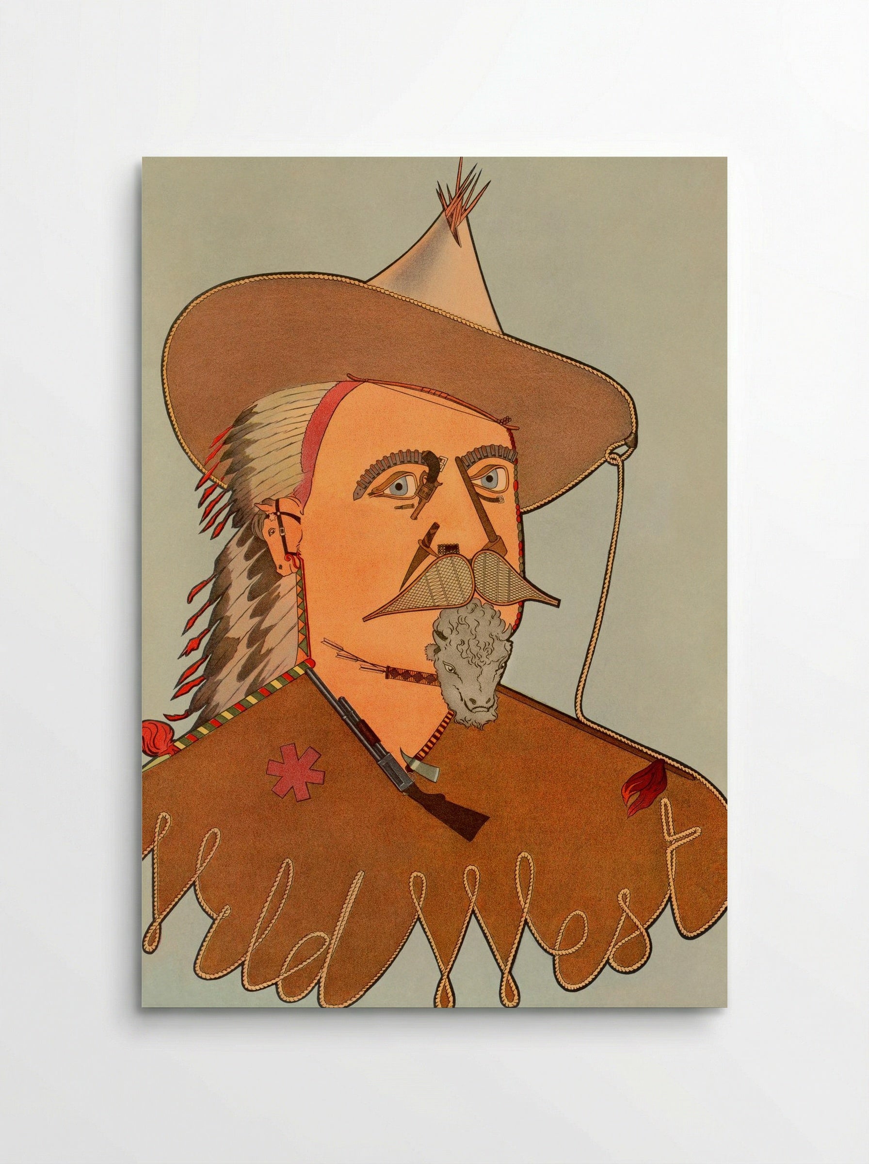 Wild West Portrait - Fine Art Print - Poster