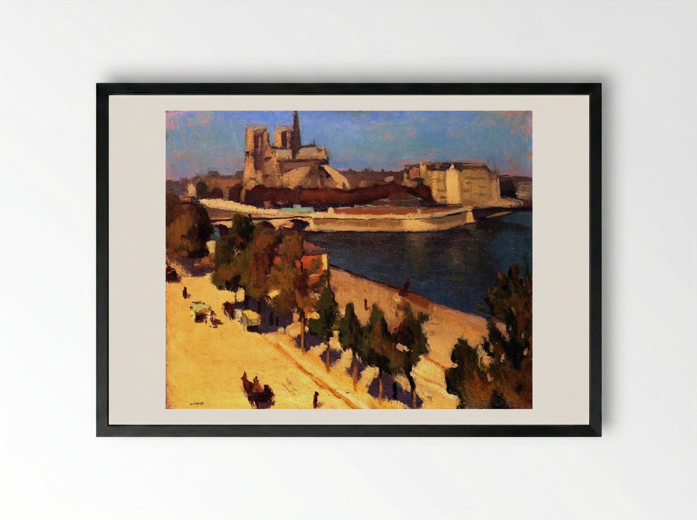 The Apse of Notre Dame - Albert Marquet - Framed Print Black