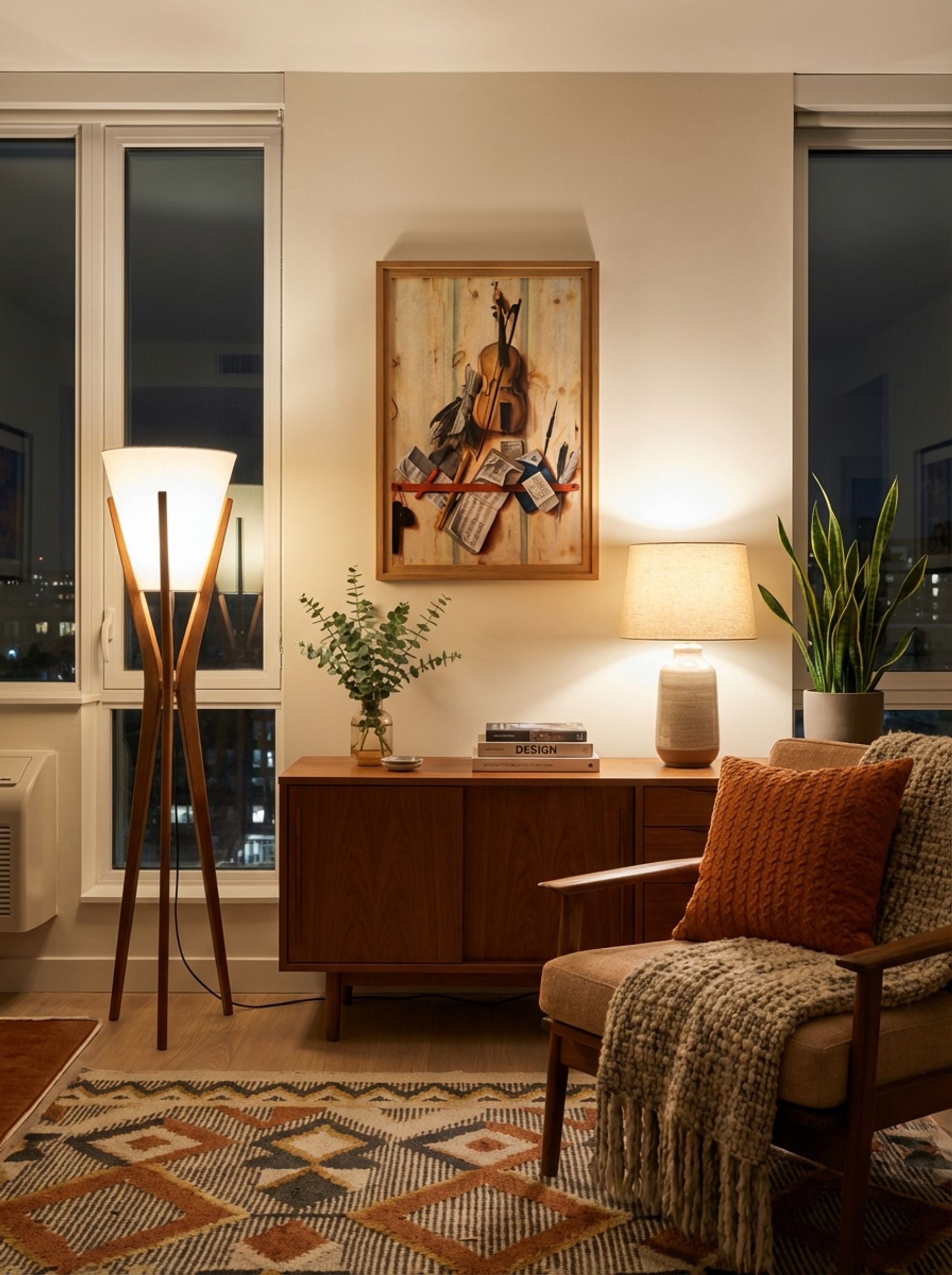 Trompe l'oeil with violin, sheet music and recorder - Cornelis Norbertus Gysbrechts - Lifestyle