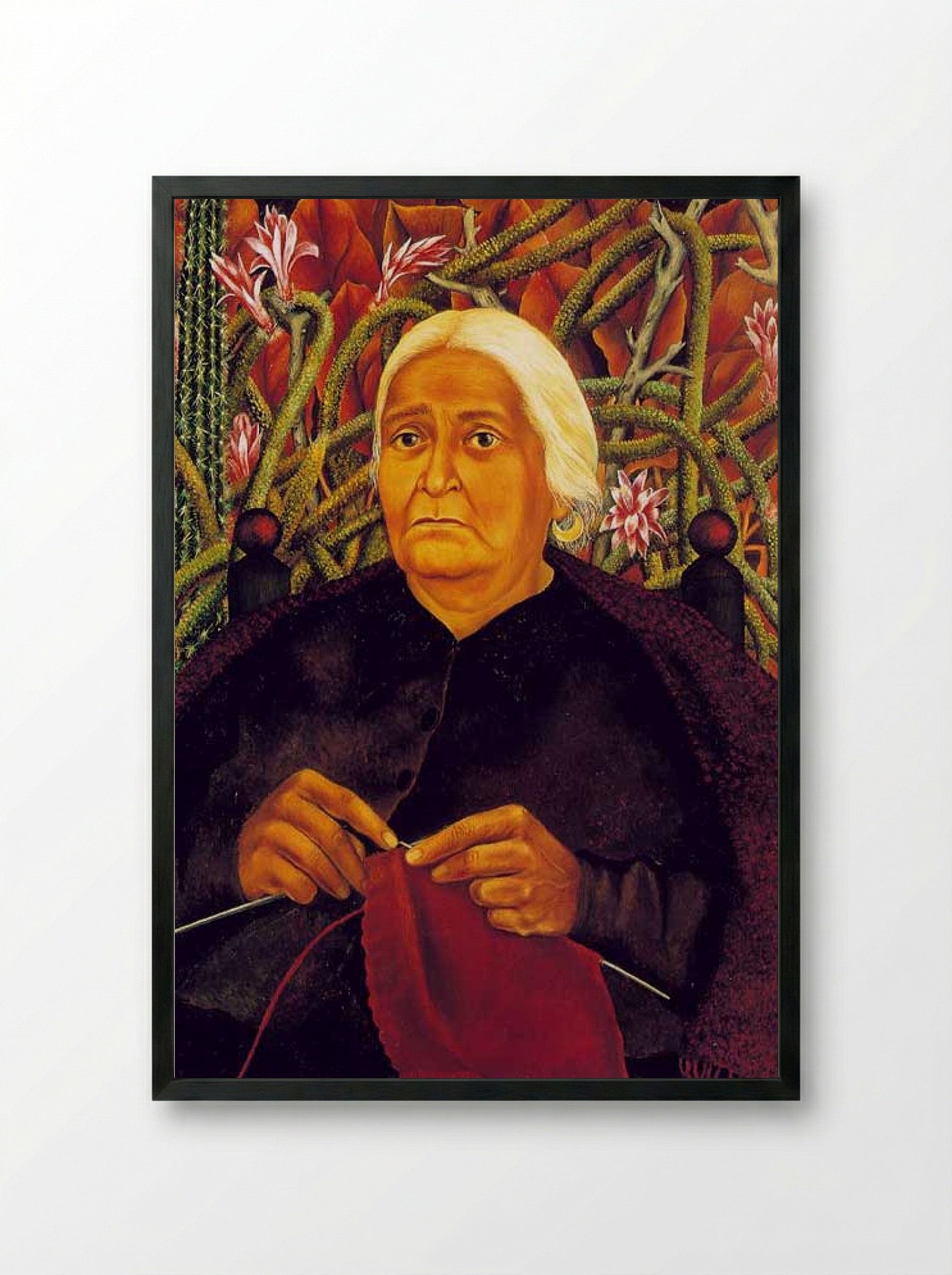 Portrait of Doña Rosita Morillo - Frida Kahlo - Framed Print Black