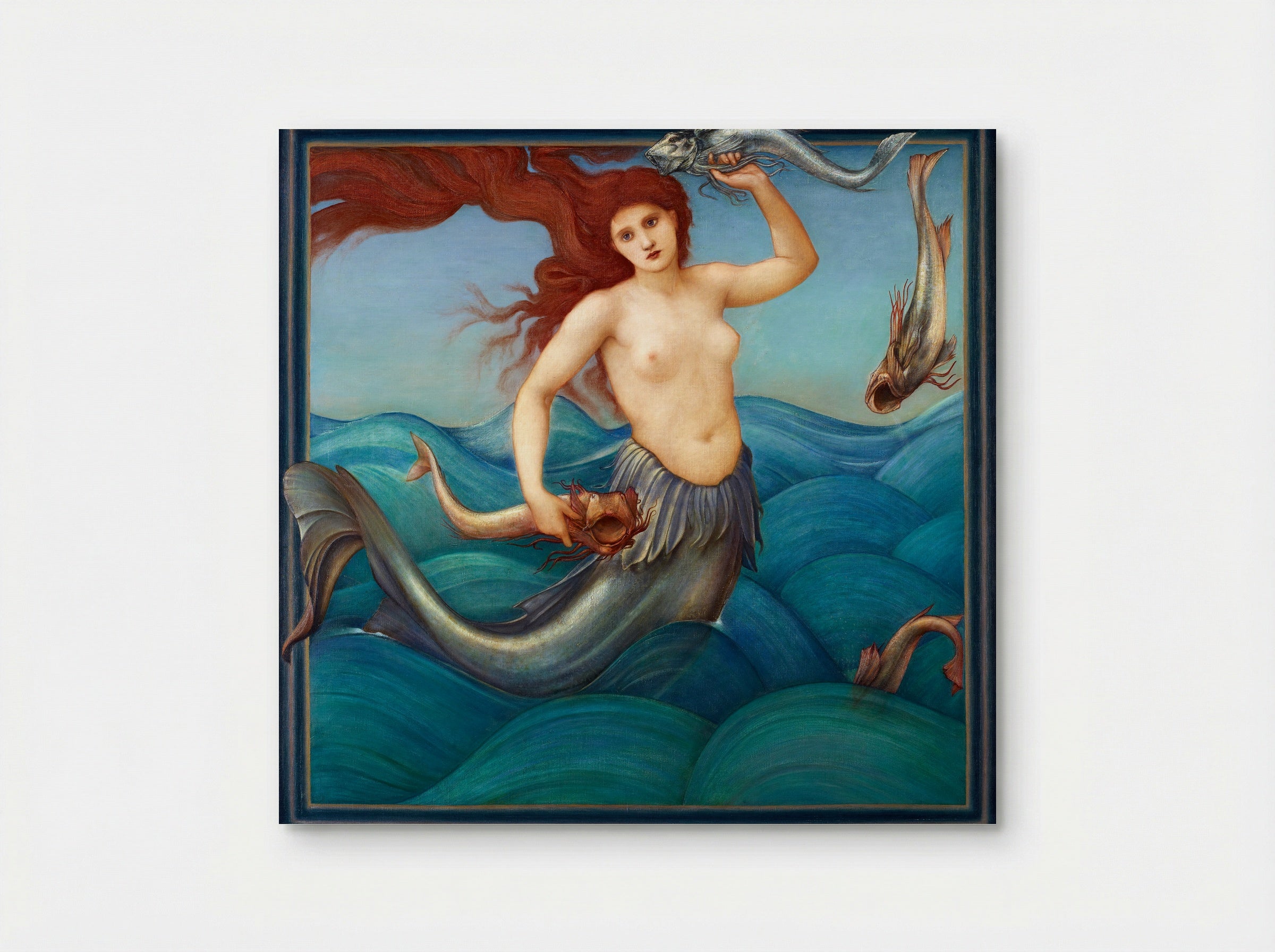 A Sea Nymph - Edward Burne-Jones - Poster
