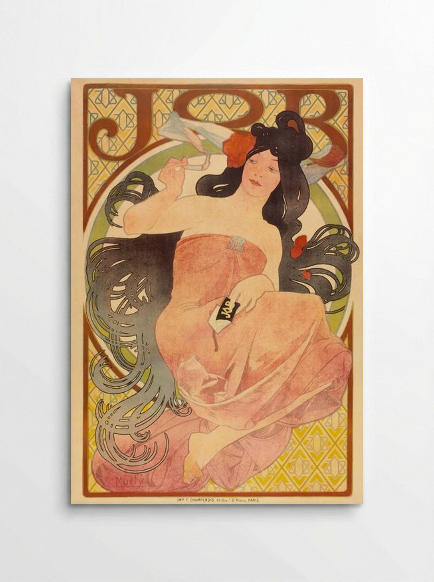 Job Cigarette Advertisement - Alphonse Mucha - Poster
