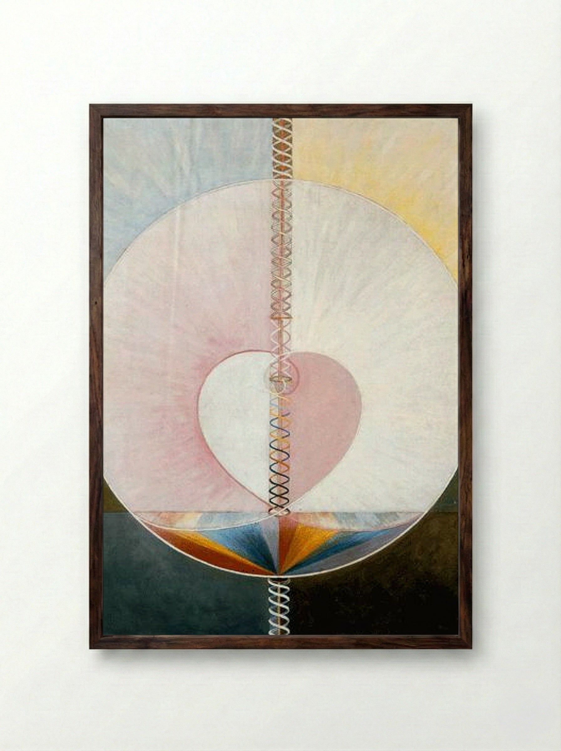 What a Human Being Is - Hilma af Klint - Framed Print Dark Wood