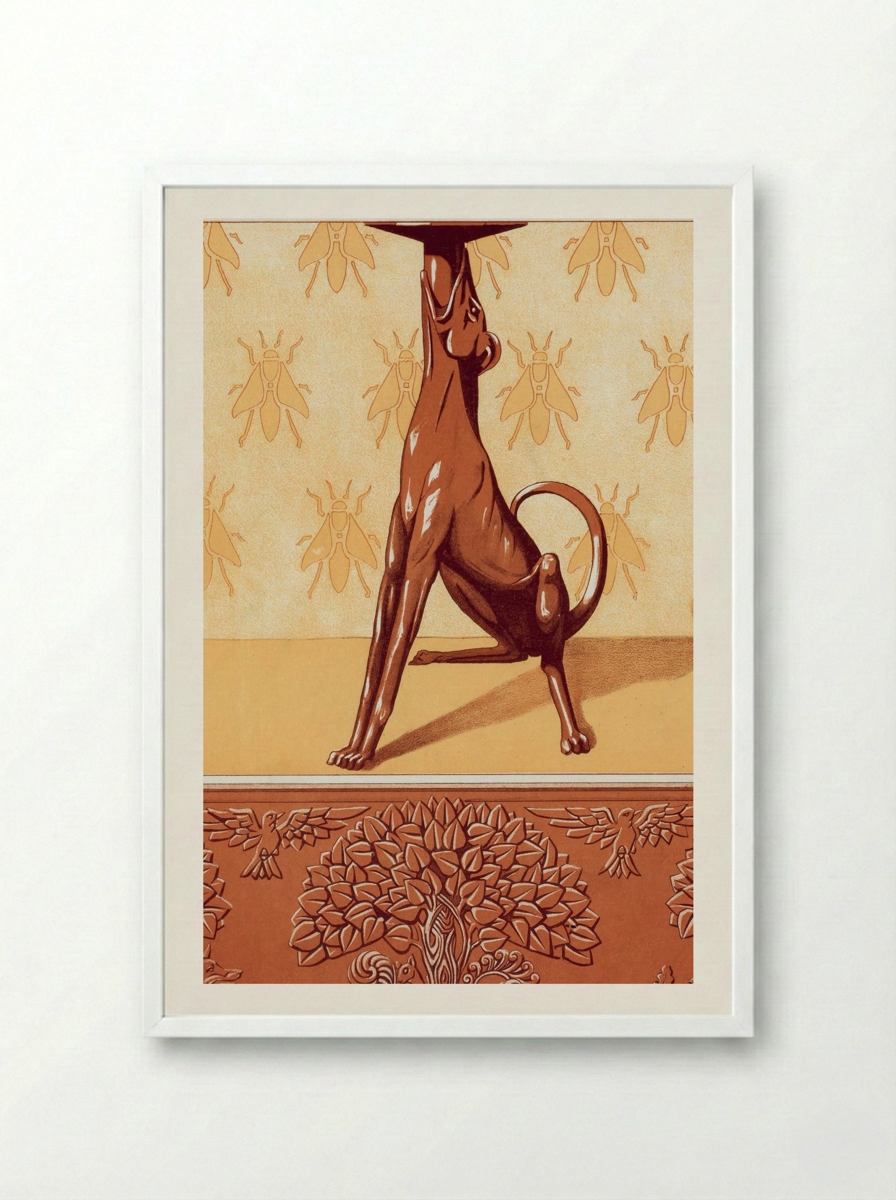 L'Animal dans la Décoration, Plate 26 - Fine Art Print - Framed Print White
