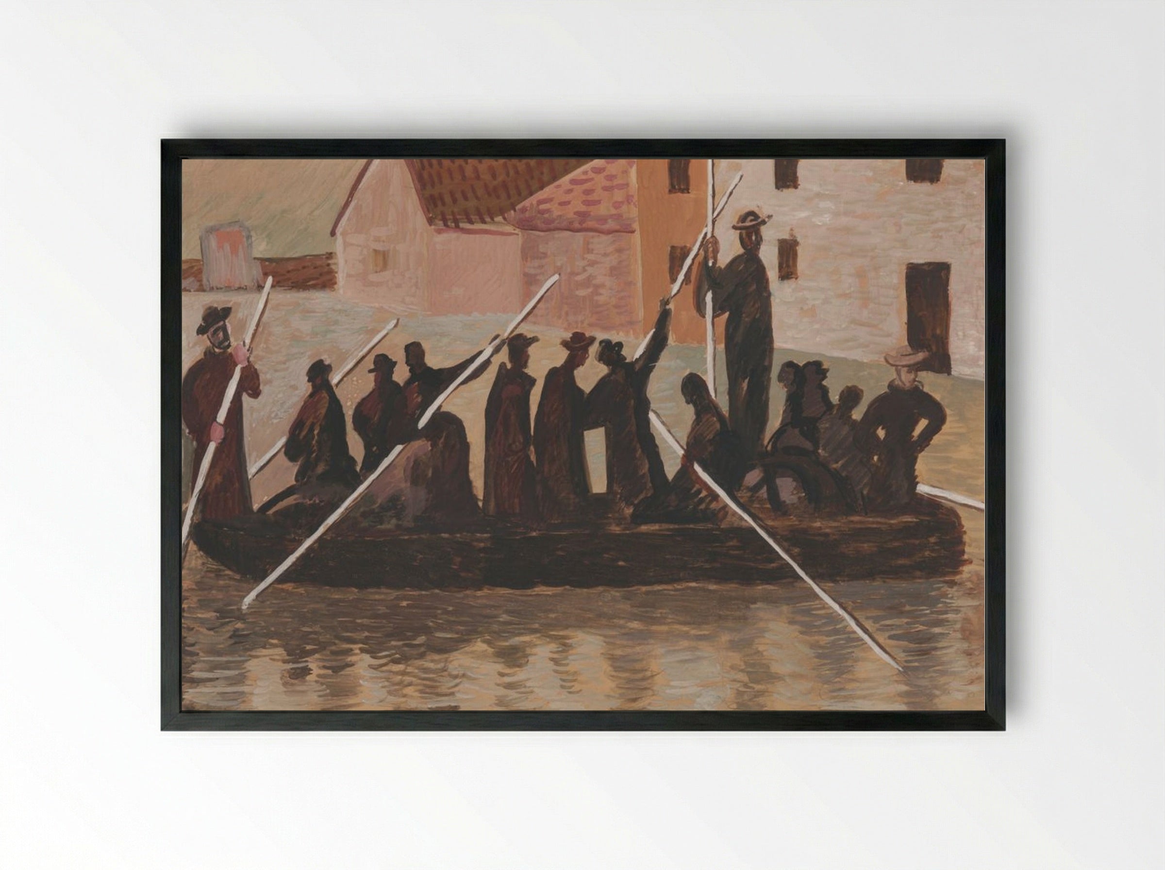 The Flood - Cyprián Majerník - Framed Print Black