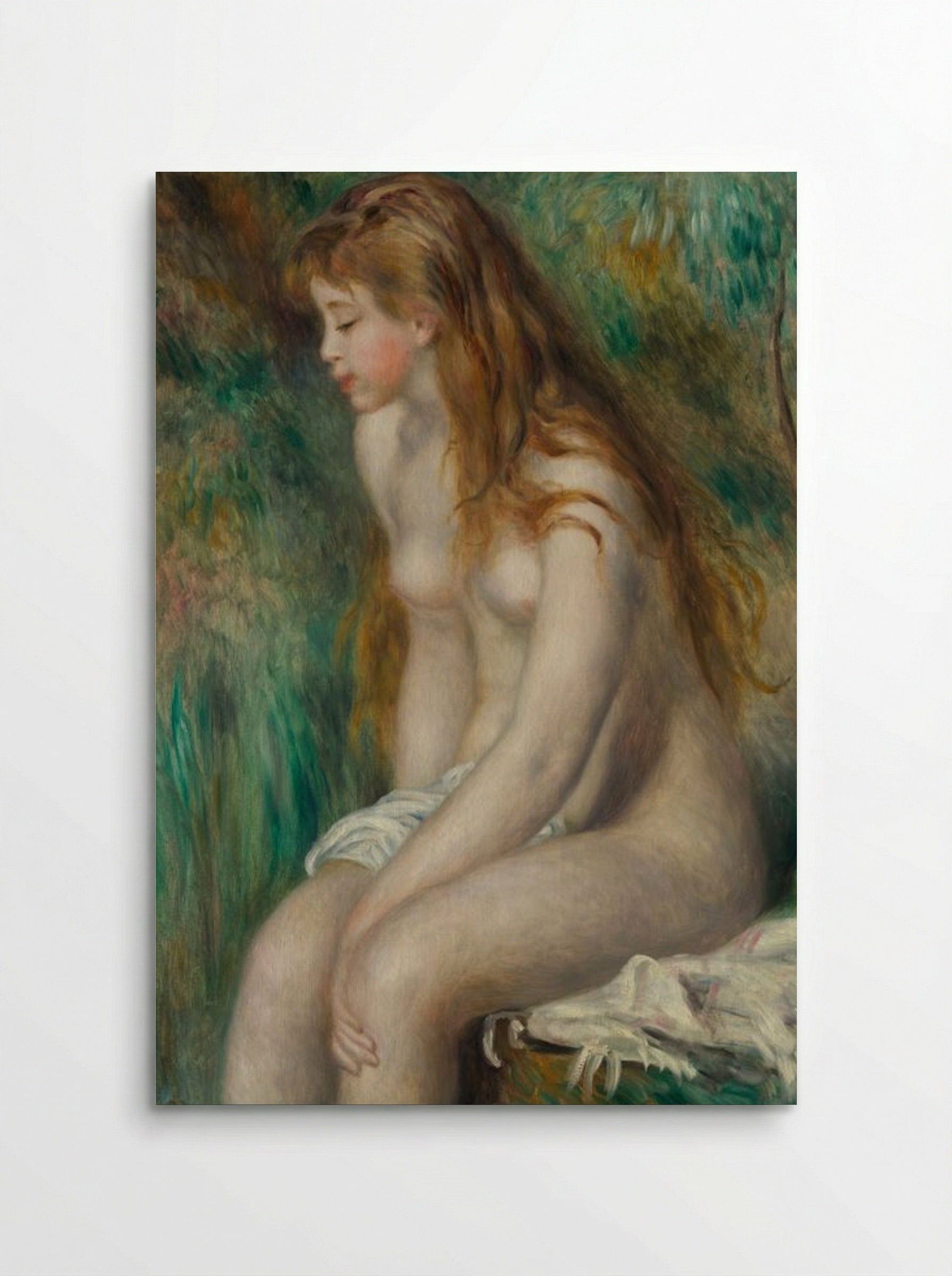 Young Girl Bathing - Pierre-Auguste Renoir - Poster