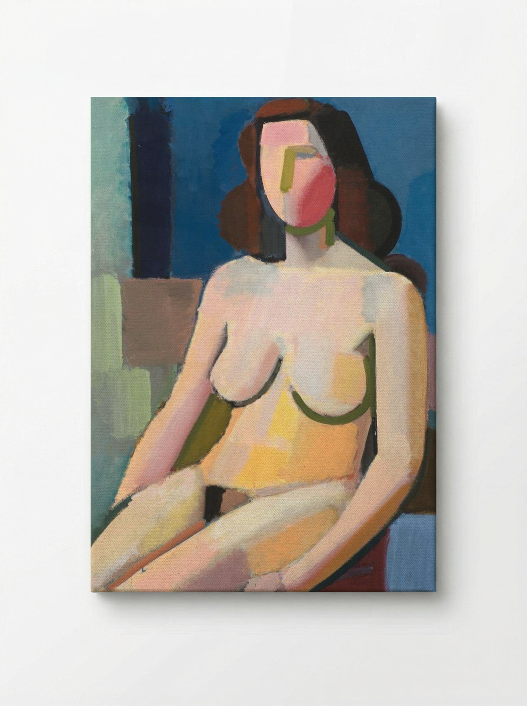 Seated Female Model - Vilhelm Lundstrøm - Canvas