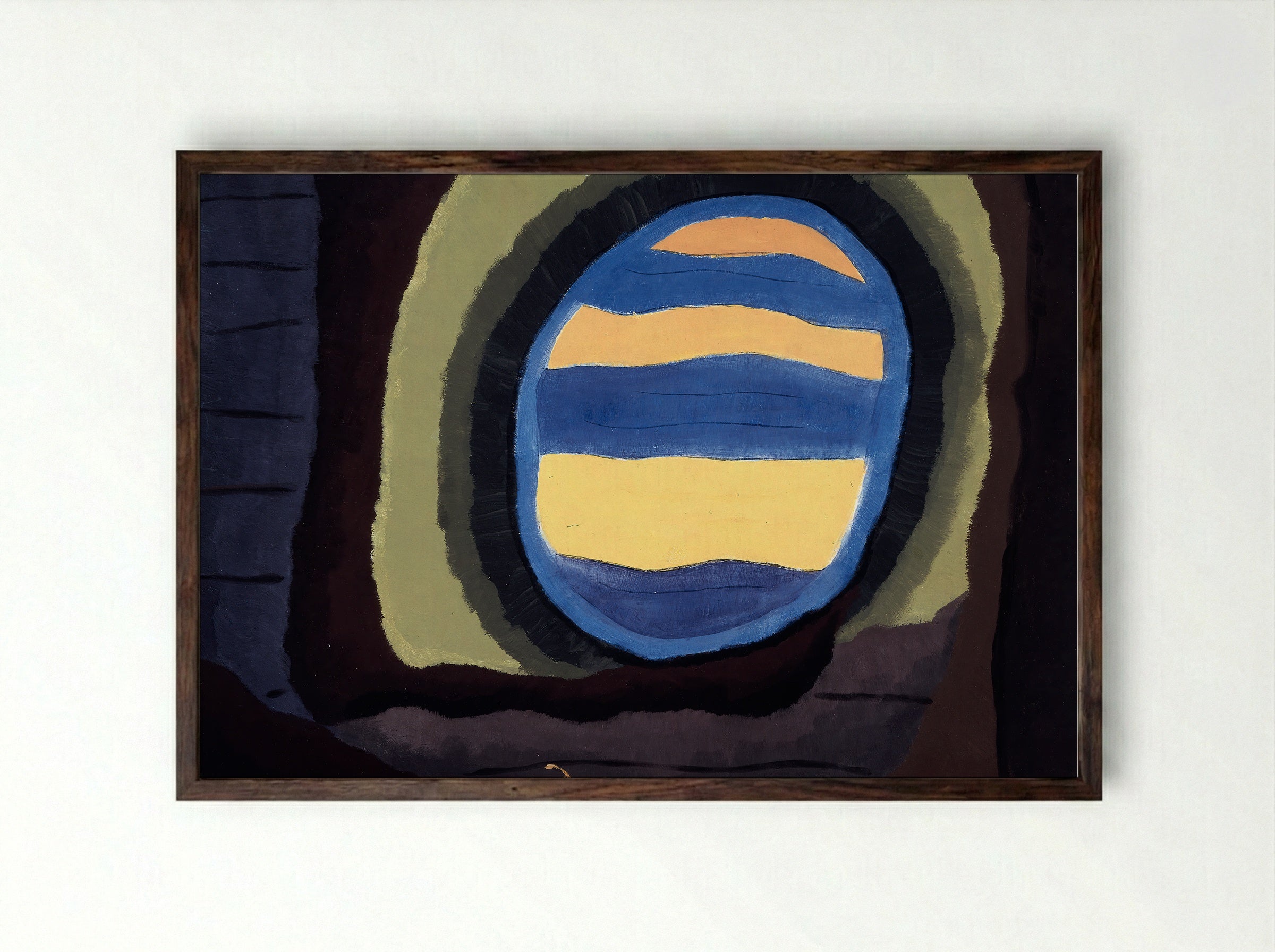 Out the Window - Arthur Dove - Framed Print Dark Wood