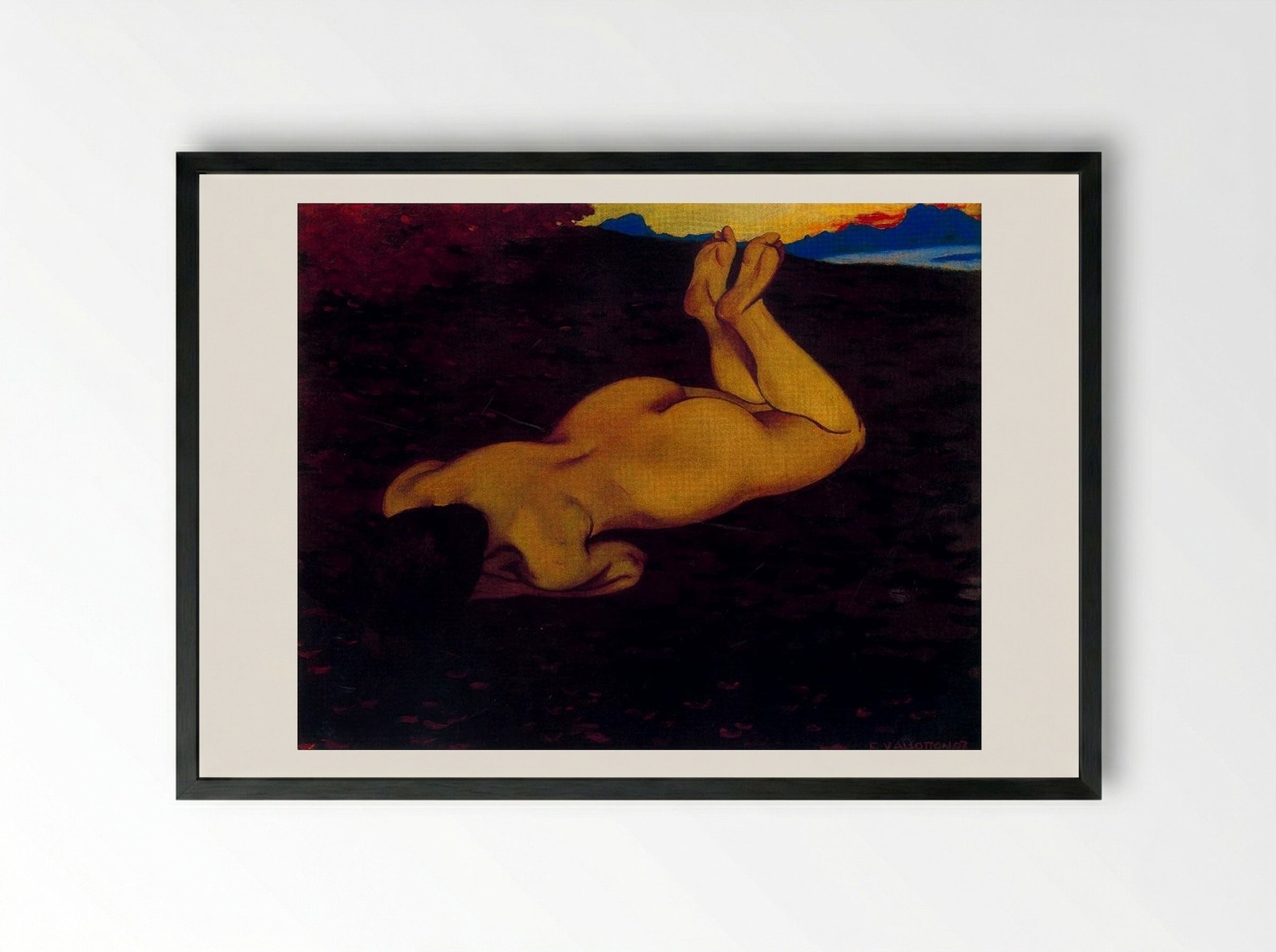 The Source - Félix Vallotton - Framed Print Black