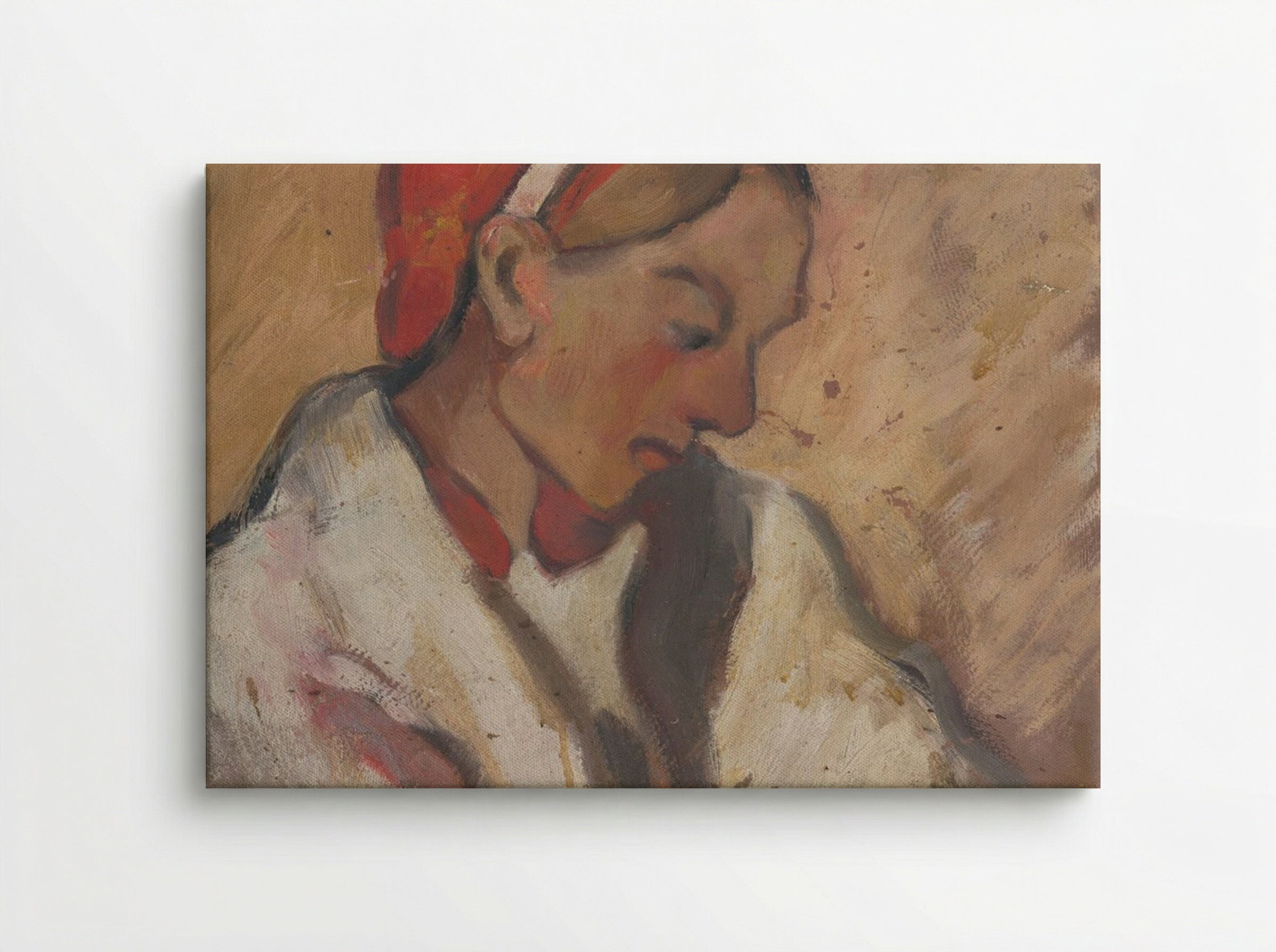 Girl in a Red Bonnet - Zolo Palugyay - Canvas