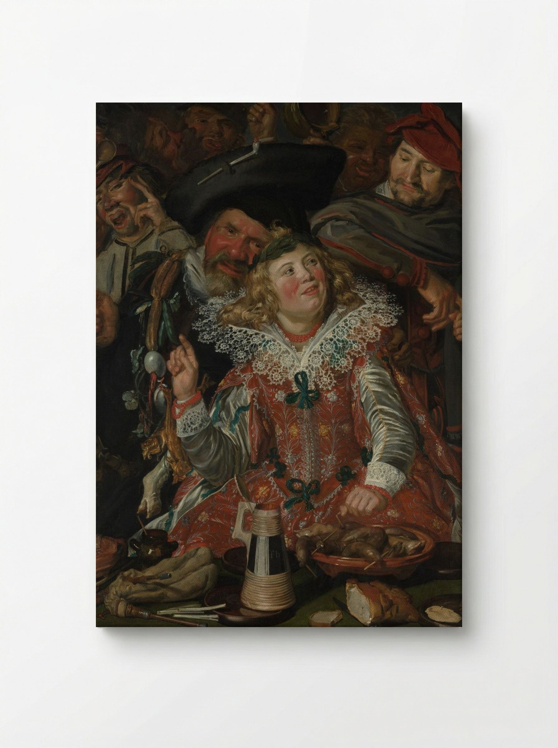 Merrymakers at Shrovetide - Frans Hals - Canvas