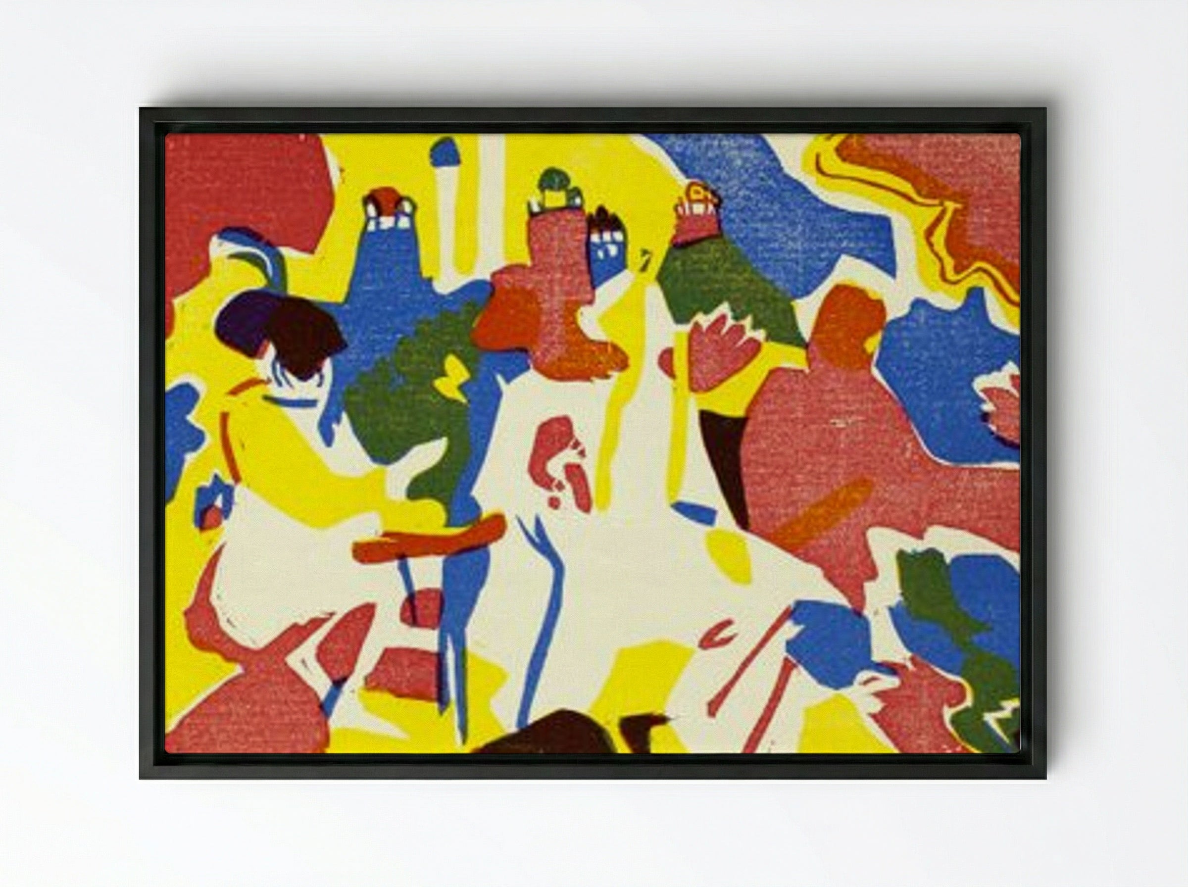 Klänge - Wassily Kandinsky - Framed Canvas Black