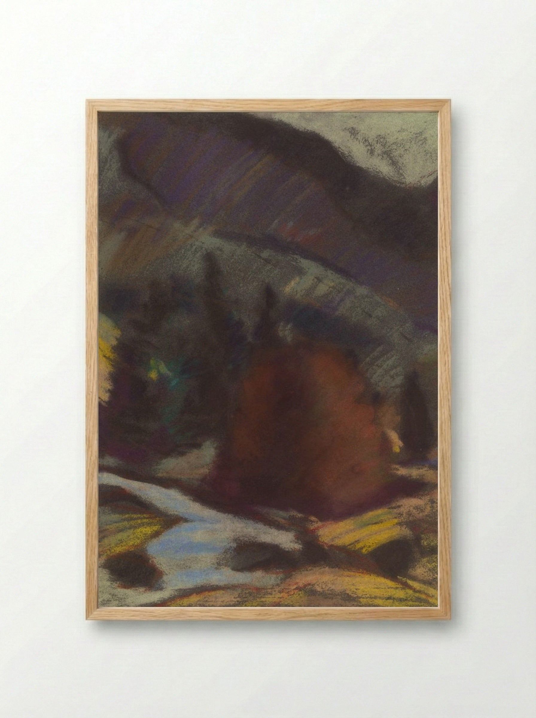 Below the Mountain - Zolo Palugyay - Framed Print Wood