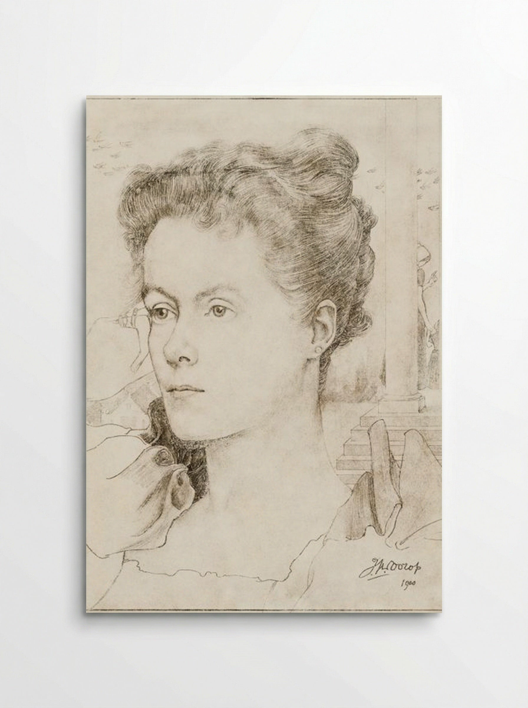 Portrait of Annie Hall or Janet Hall - Jan Toorop - Poster