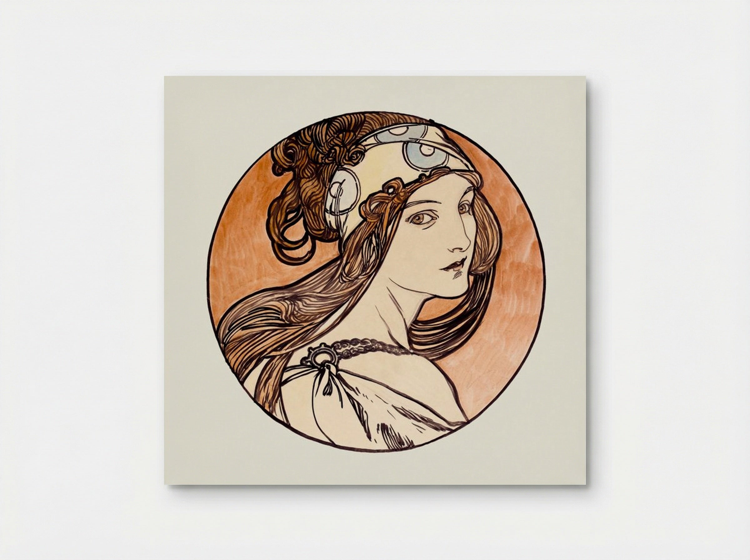 Stained Glass Window Design for Fouquet Boutique - Alphonse Mucha - Poster