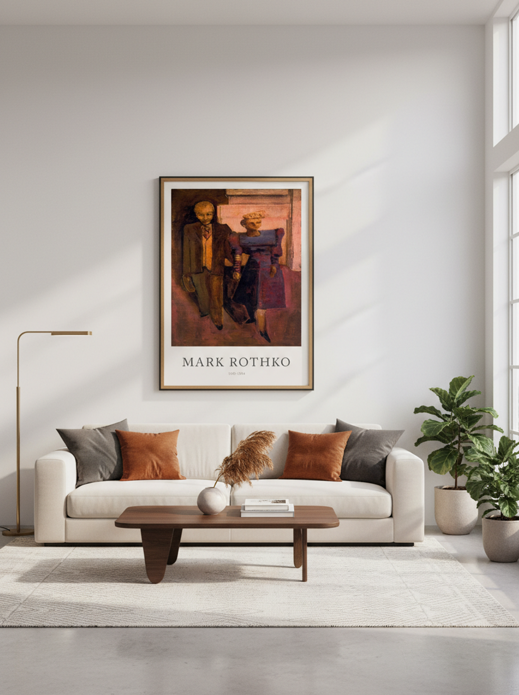 Untitled (Couple in Cityscape) - Mark Rothko - Lifestyle