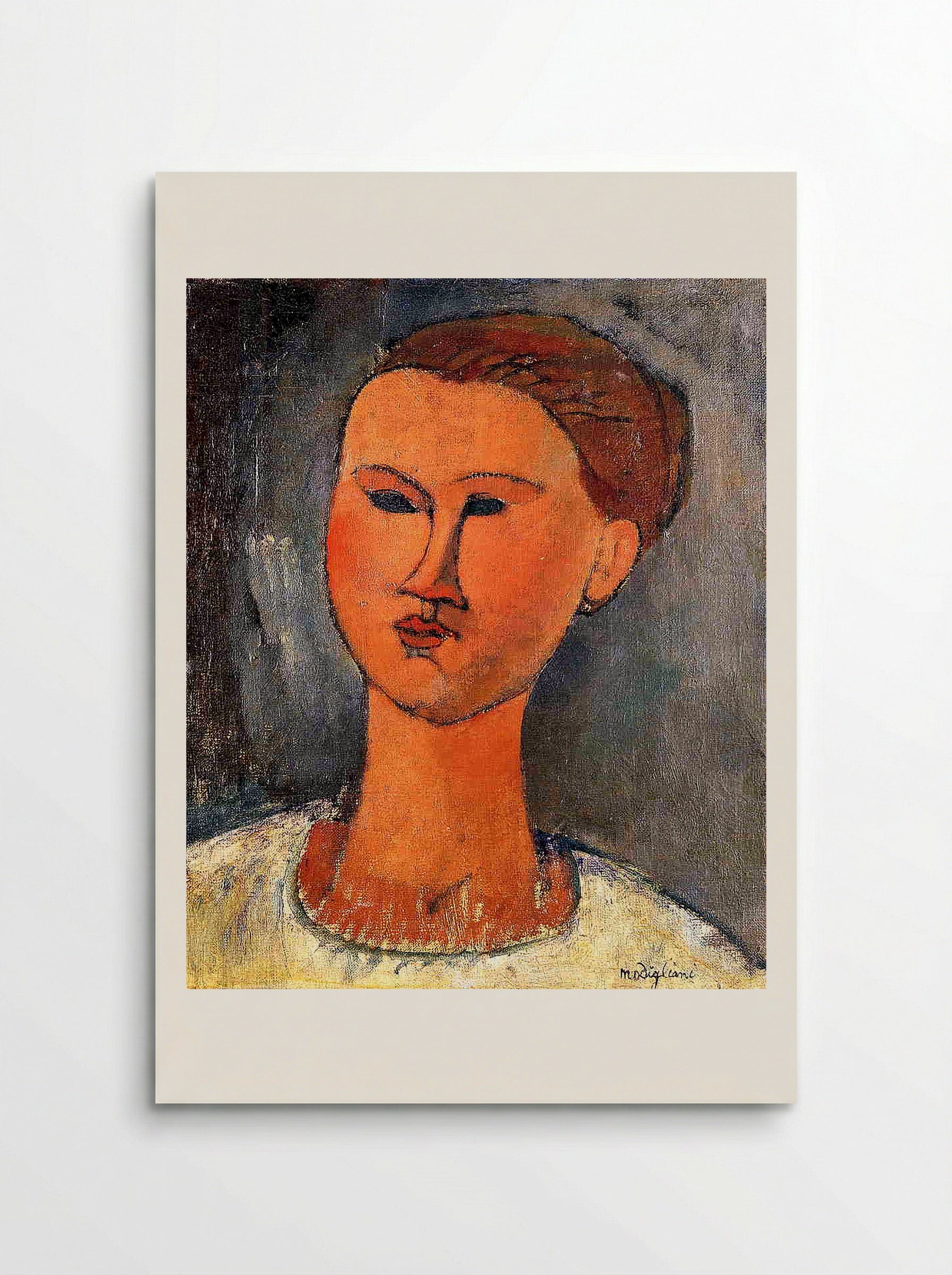 Woman's Head - Amedeo Modigliani - Poster