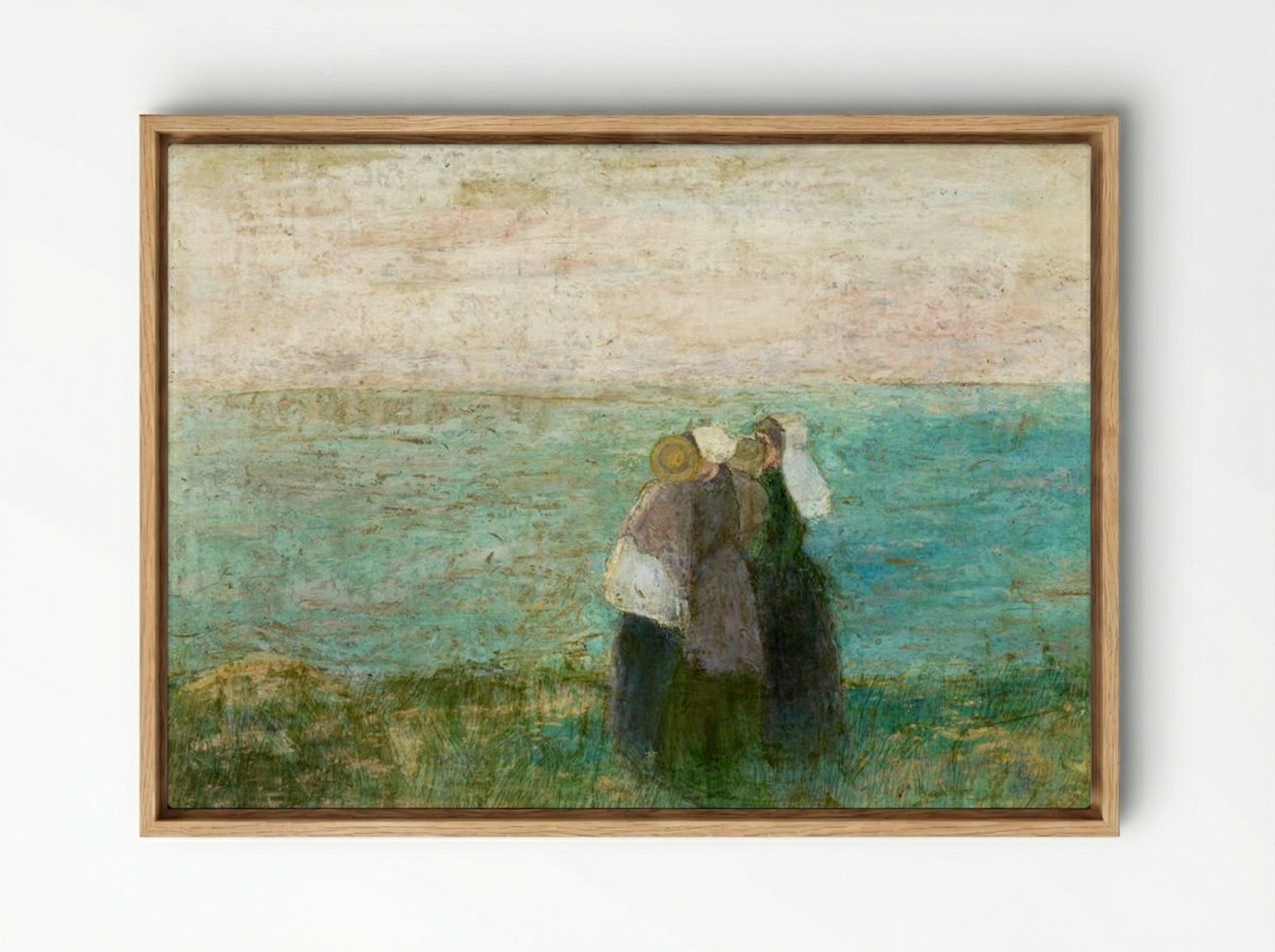 Women by the Sea - Jan Toorop - Framed Canvas Wood
