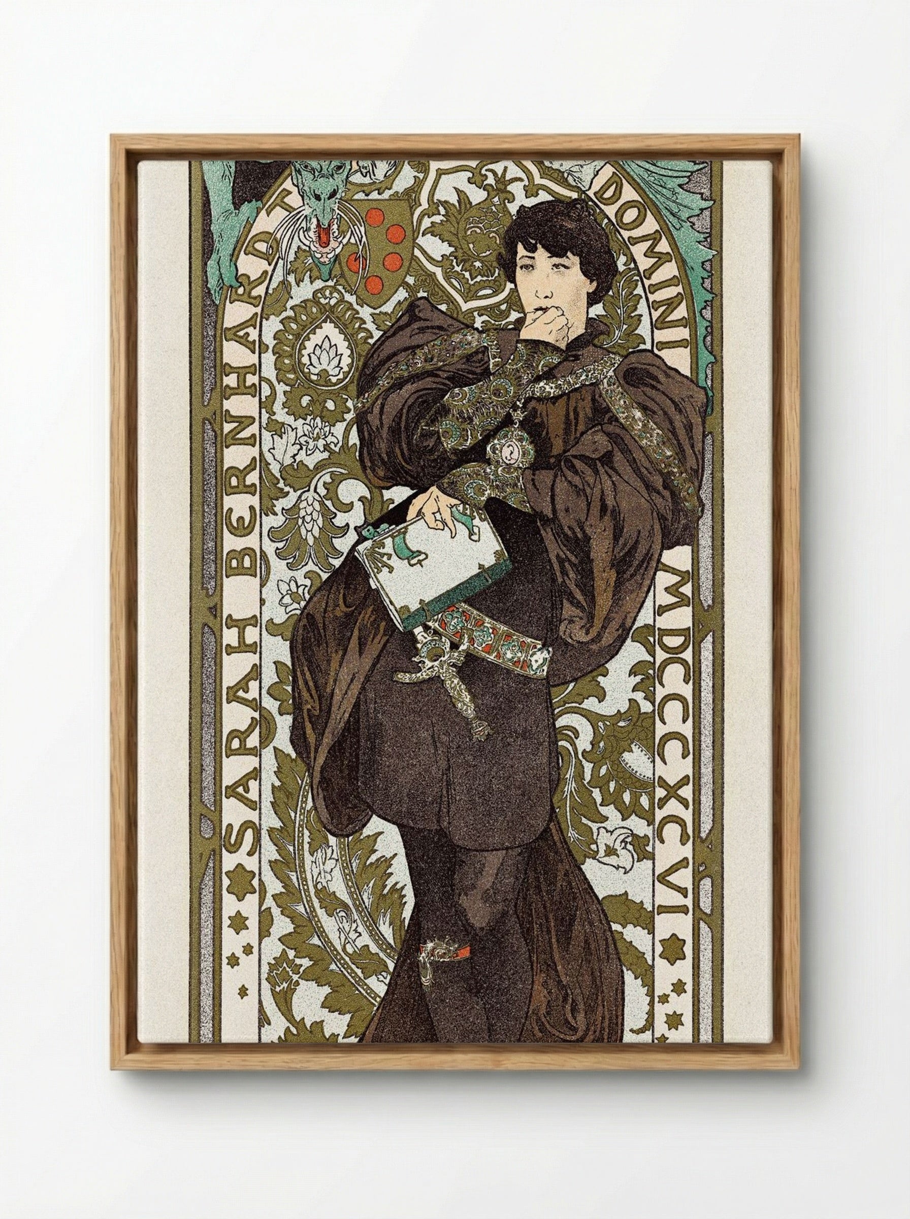 Lorenzaccio - Alphonse Mucha - Framed Canvas Wood